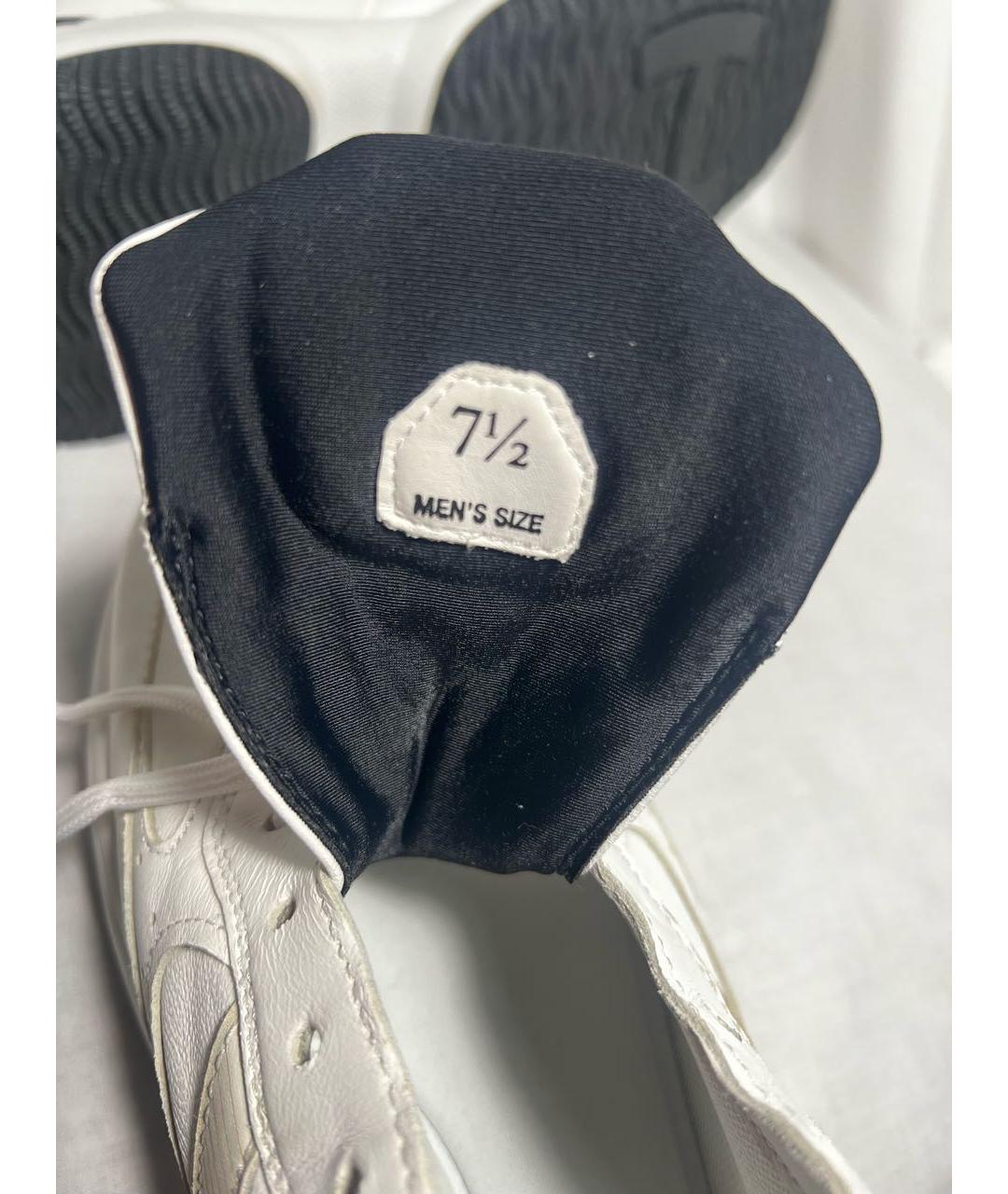 HOGAN Белые кожаные низкие кроссовки / кеды, фото 5