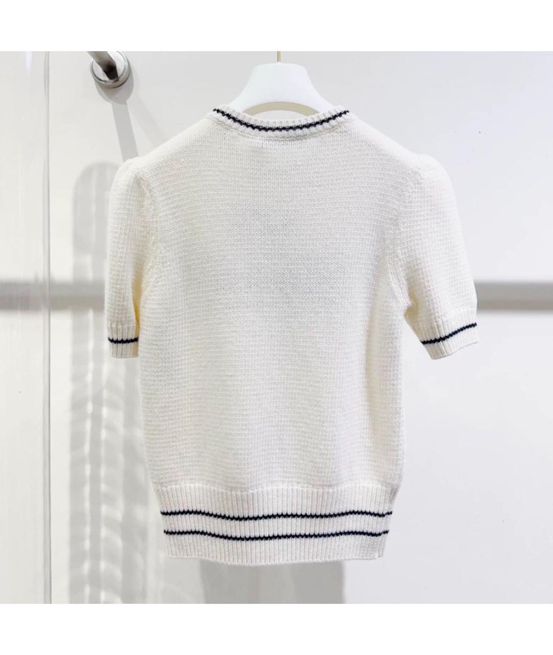 CHRISTIAN DIOR Бежевый шерстяной джемпер / свитер, фото 7