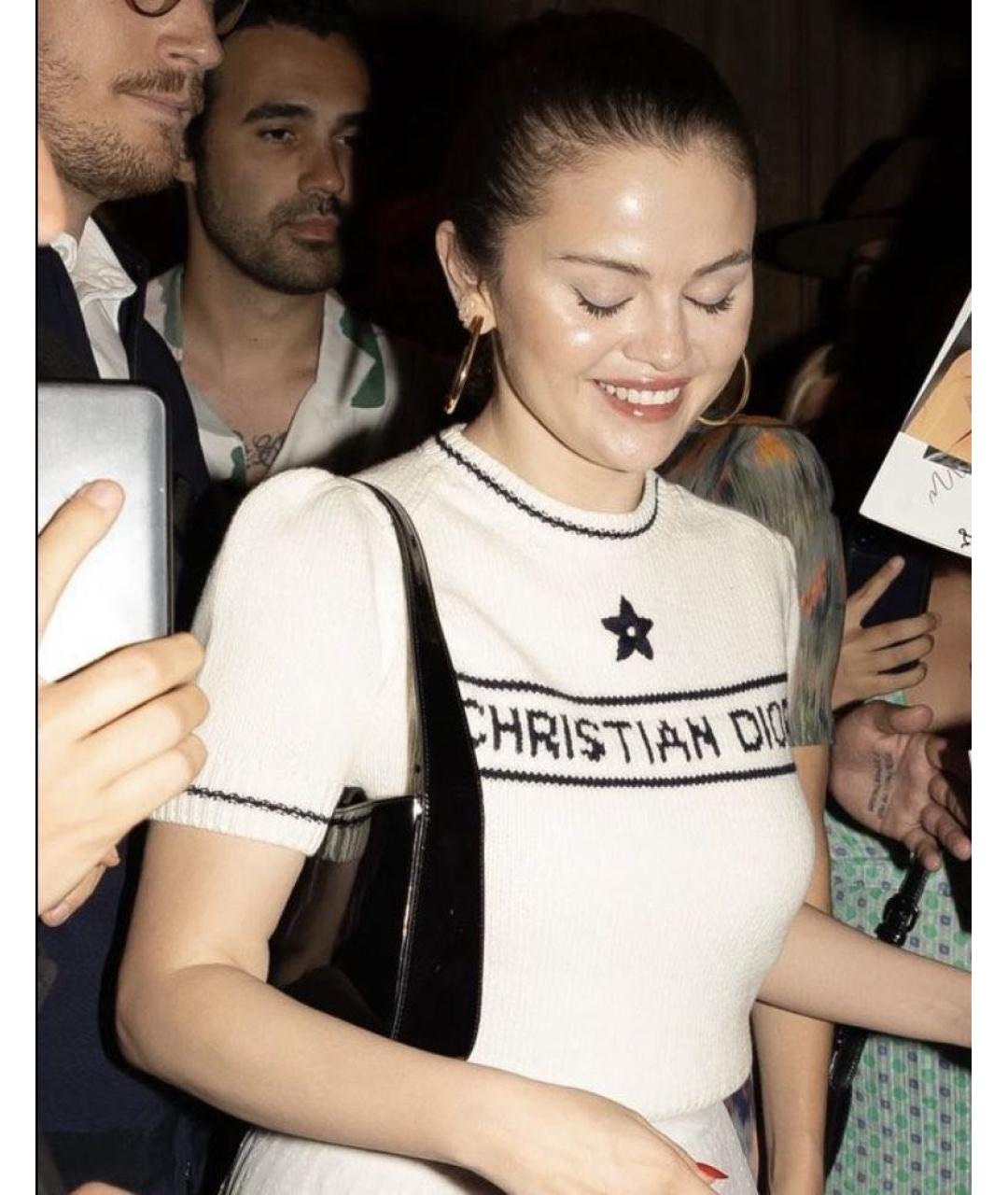 CHRISTIAN DIOR Бежевый шерстяной джемпер / свитер, фото 6