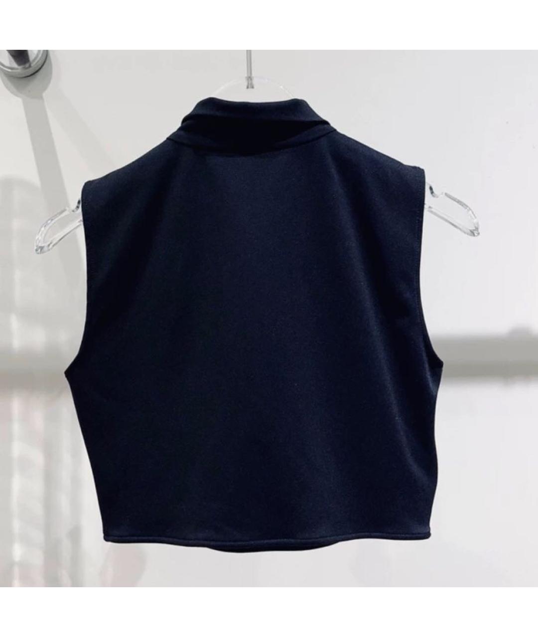 PRADA Черная полиэстеровая футболка, фото 2