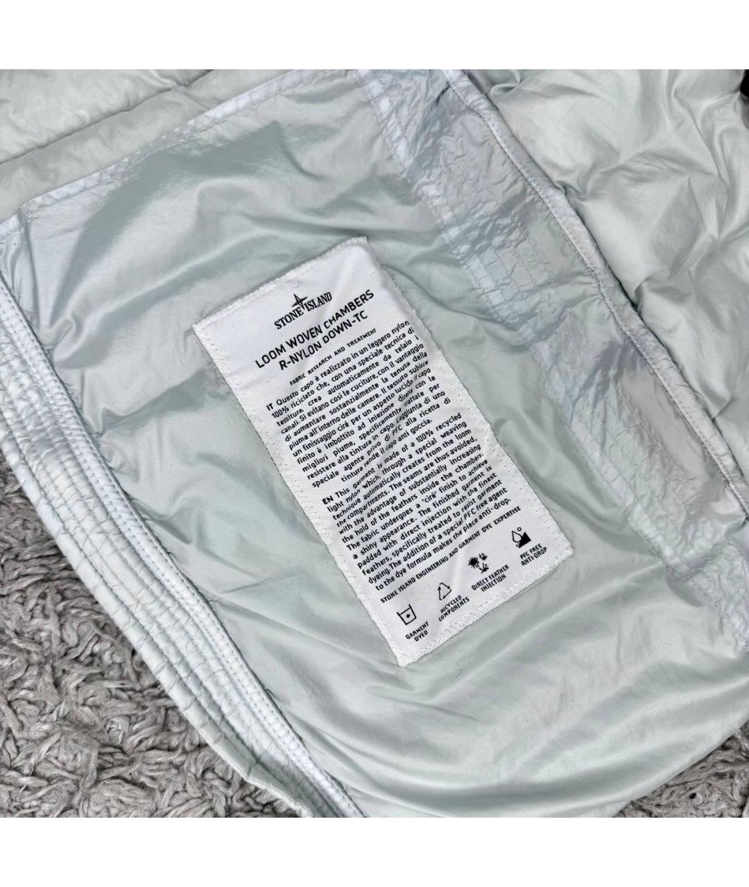 STONE ISLAND Белая полиэстеровая куртка, фото 4