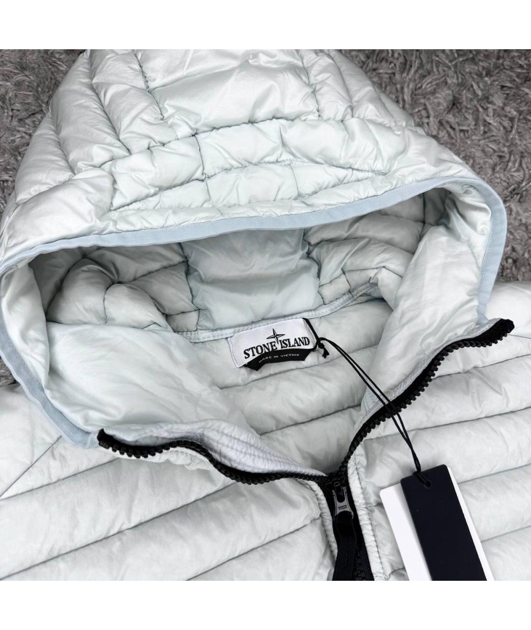 STONE ISLAND Белая полиэстеровая куртка, фото 3