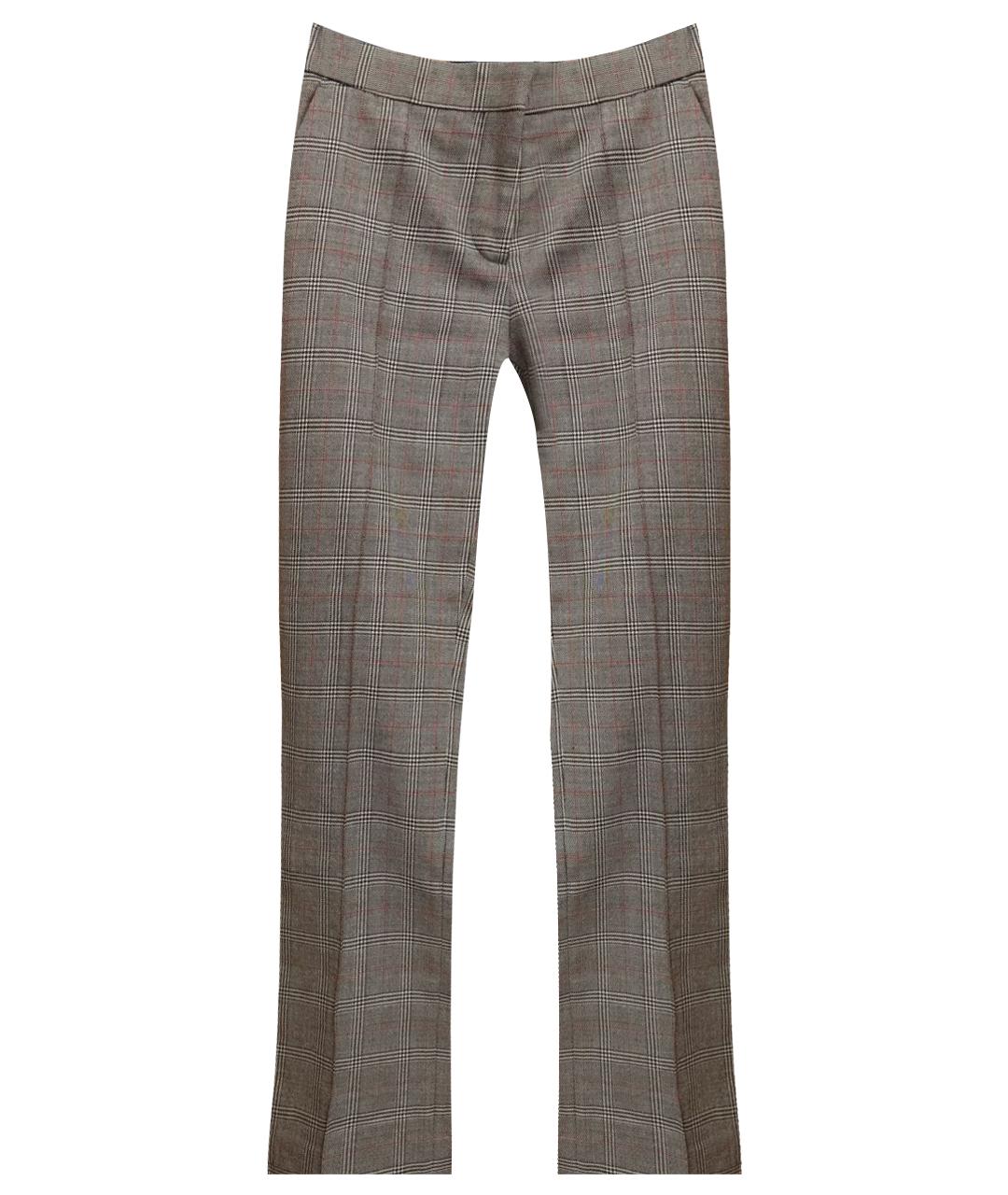 STELLA MCCARTNEY Мульти шерстяные брюки узкие, фото 1