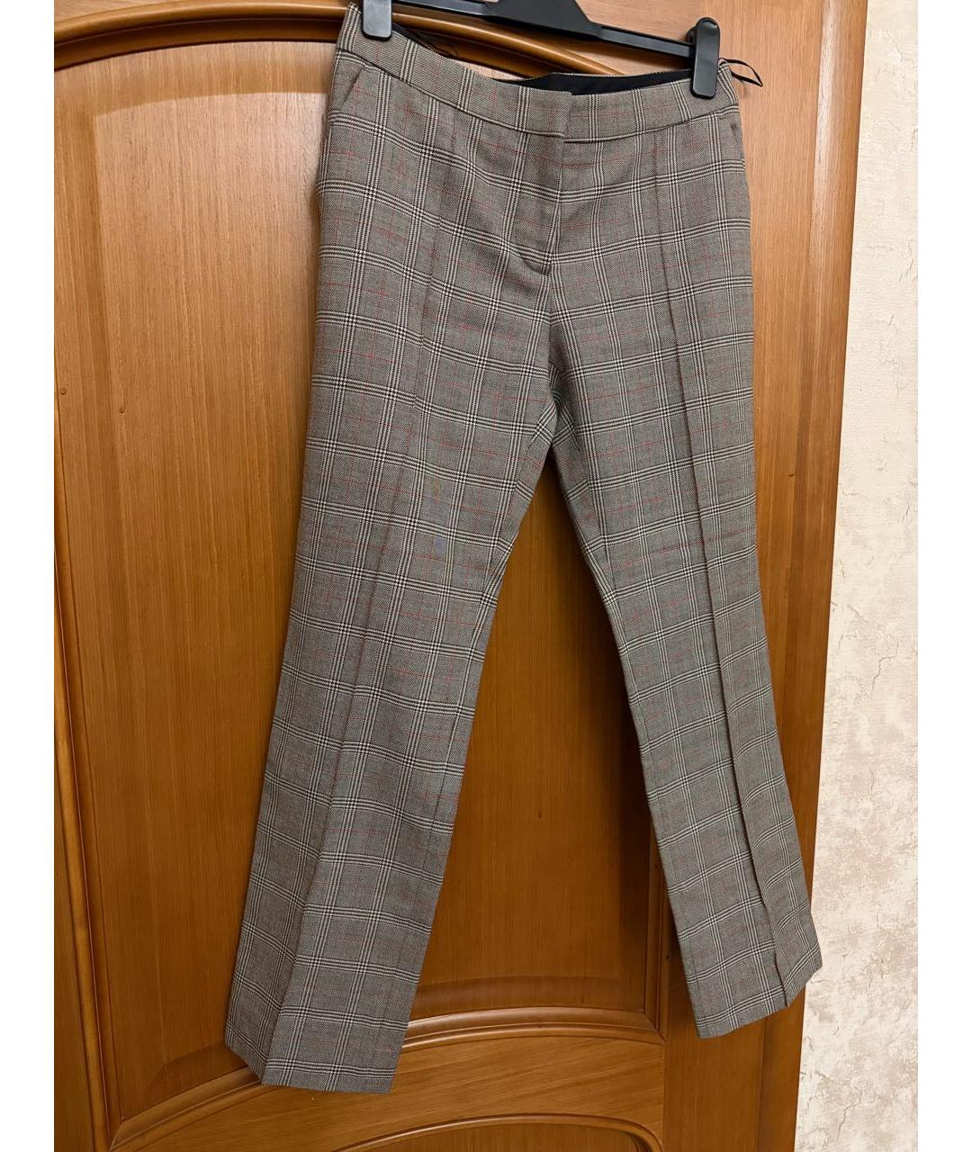 STELLA MCCARTNEY Мульти шерстяные брюки узкие, фото 4