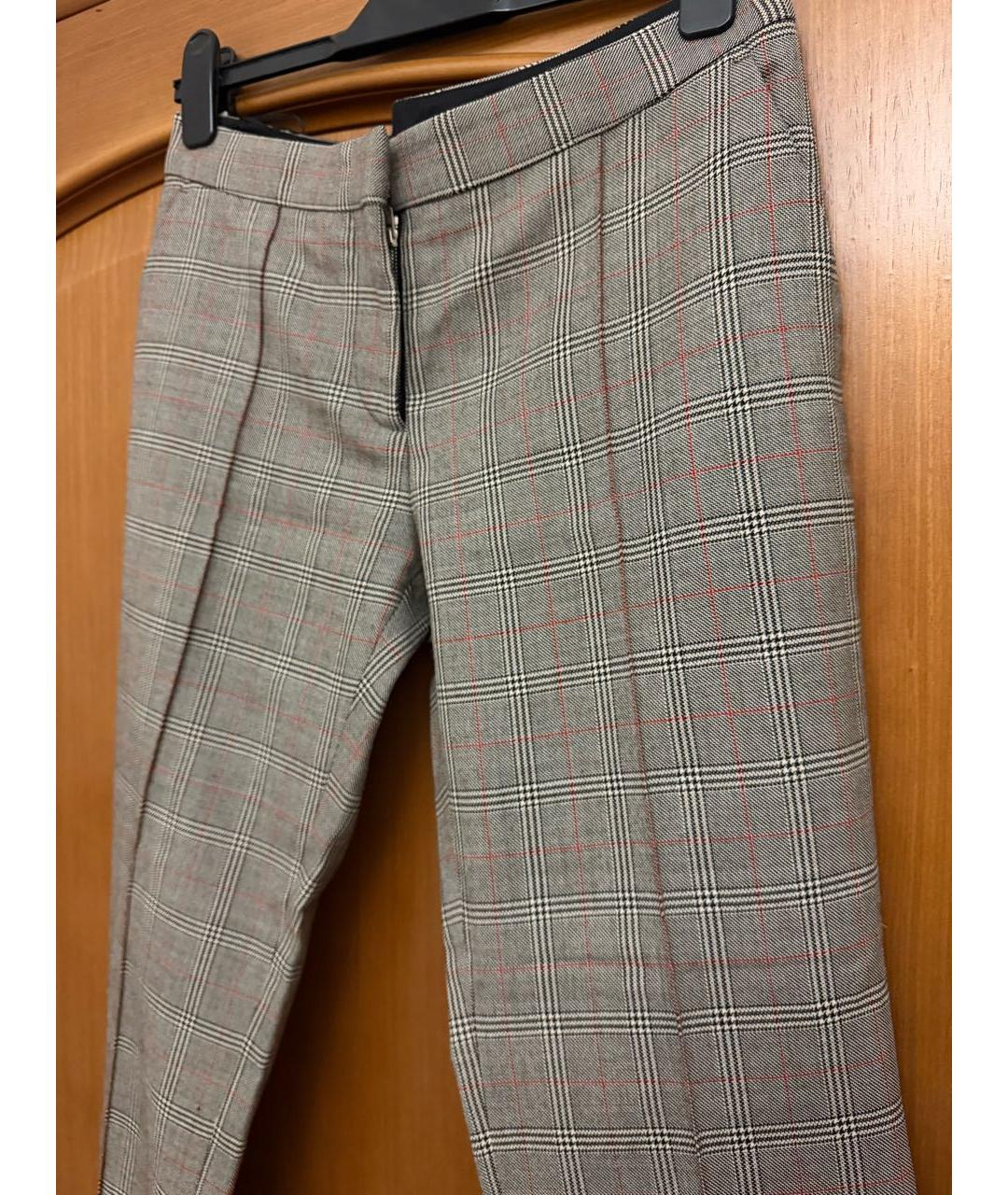 STELLA MCCARTNEY Мульти шерстяные брюки узкие, фото 2