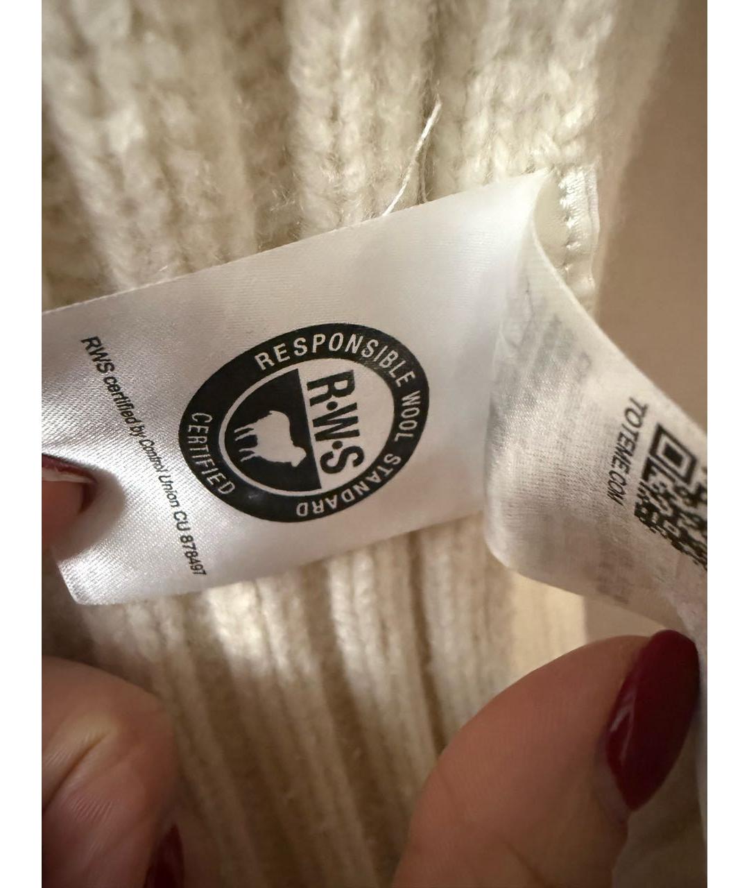 TOTEME Бежевый шерстяной джемпер / свитер, фото 4