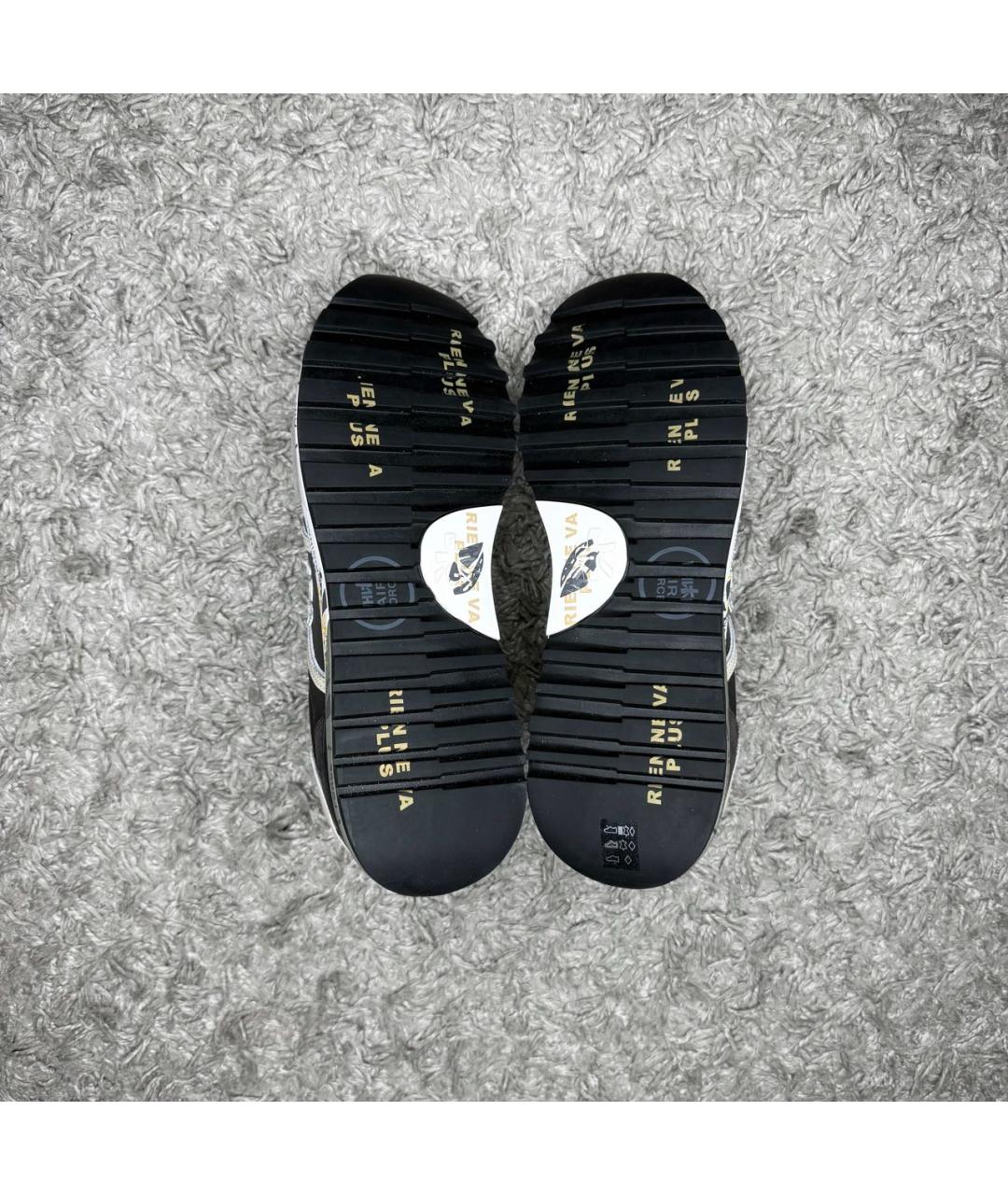 PREMIATA Серые текстильные низкие кроссовки / кеды, фото 6