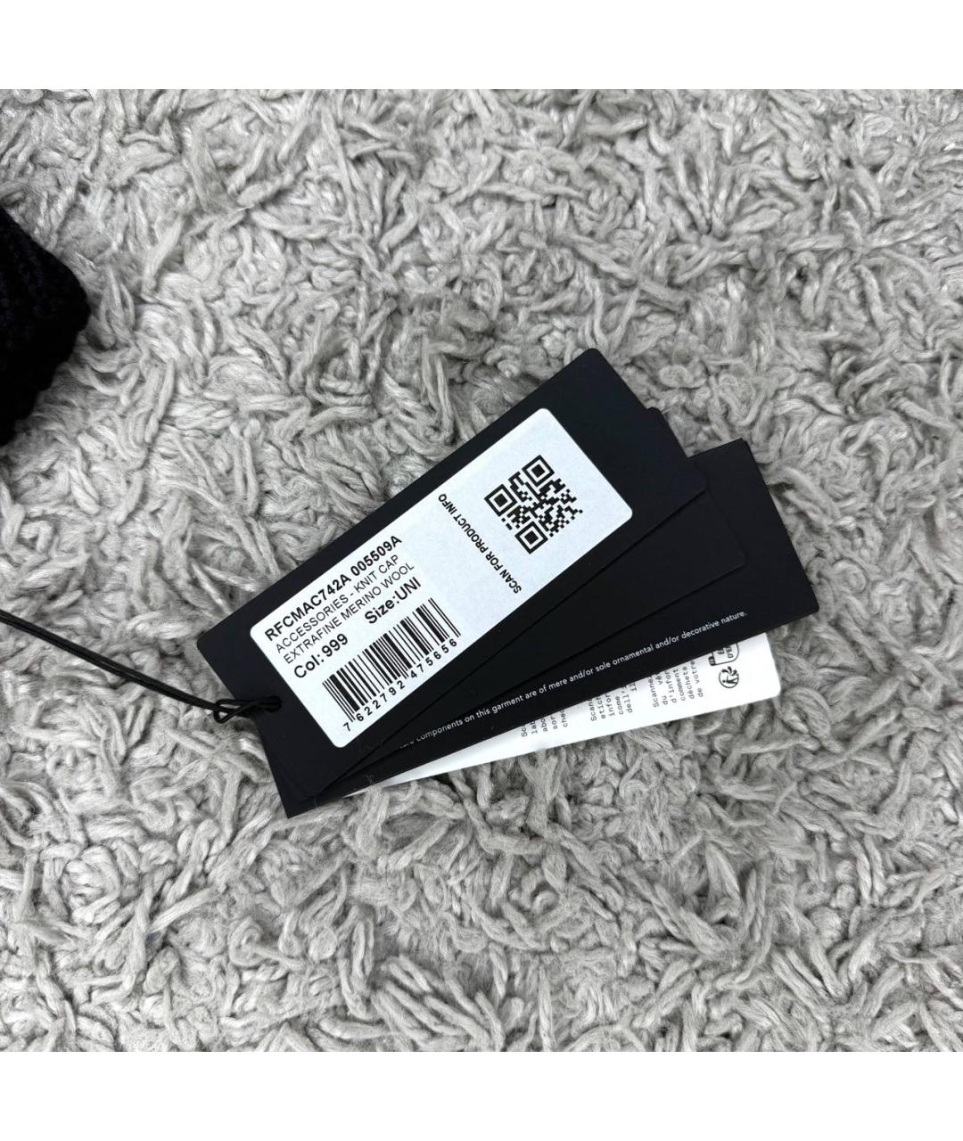 CP COMPANY Черная шерстяная шапка, фото 3