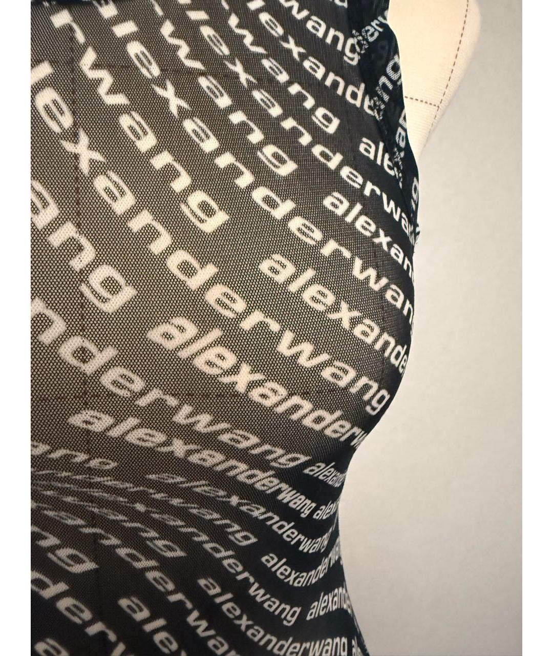 ALEXANDER WANG Черное полиамидовое платье, фото 4