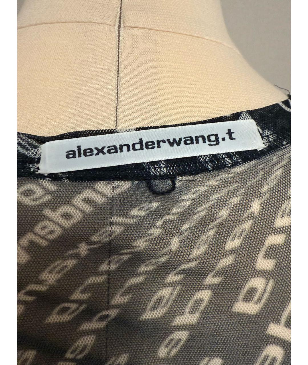ALEXANDER WANG Черное полиамидовое платье, фото 3