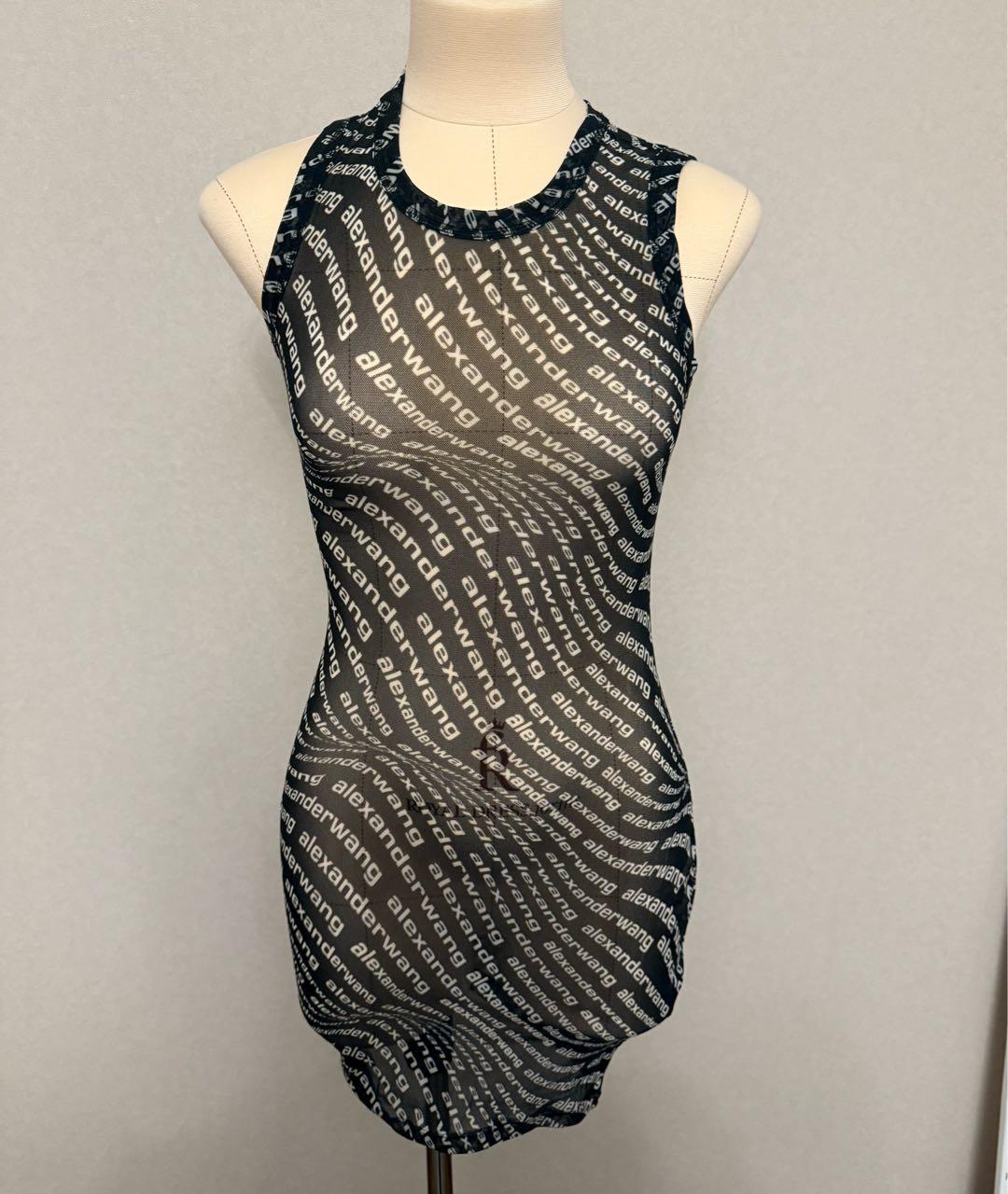 ALEXANDER WANG Черное полиамидовое платье, фото 5