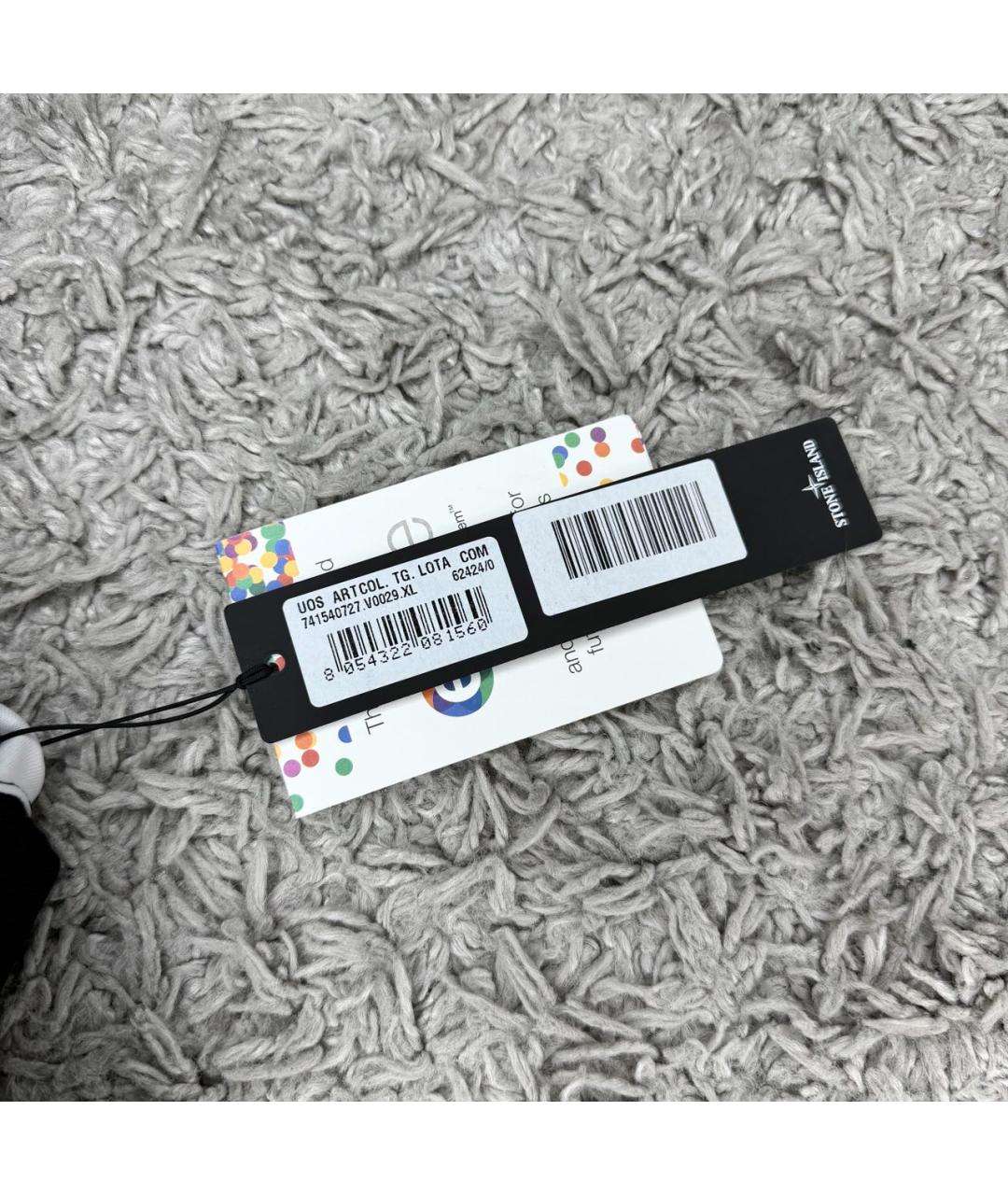 STONE ISLAND Черная хлопковая куртка, фото 4