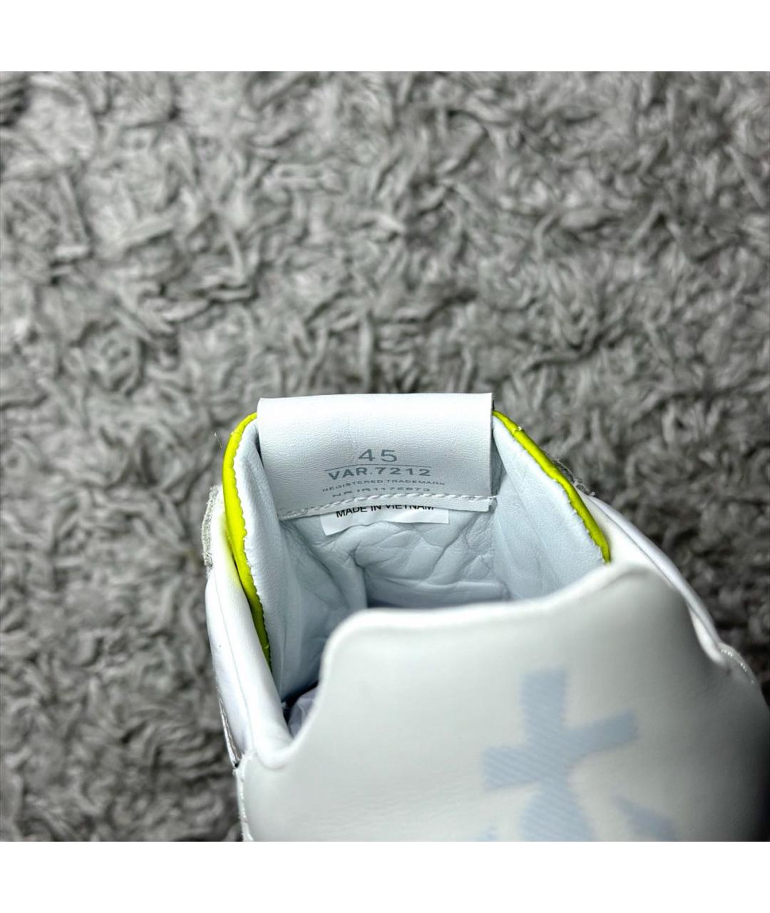 PREMIATA Бежевые текстильные низкие кроссовки / кеды, фото 7