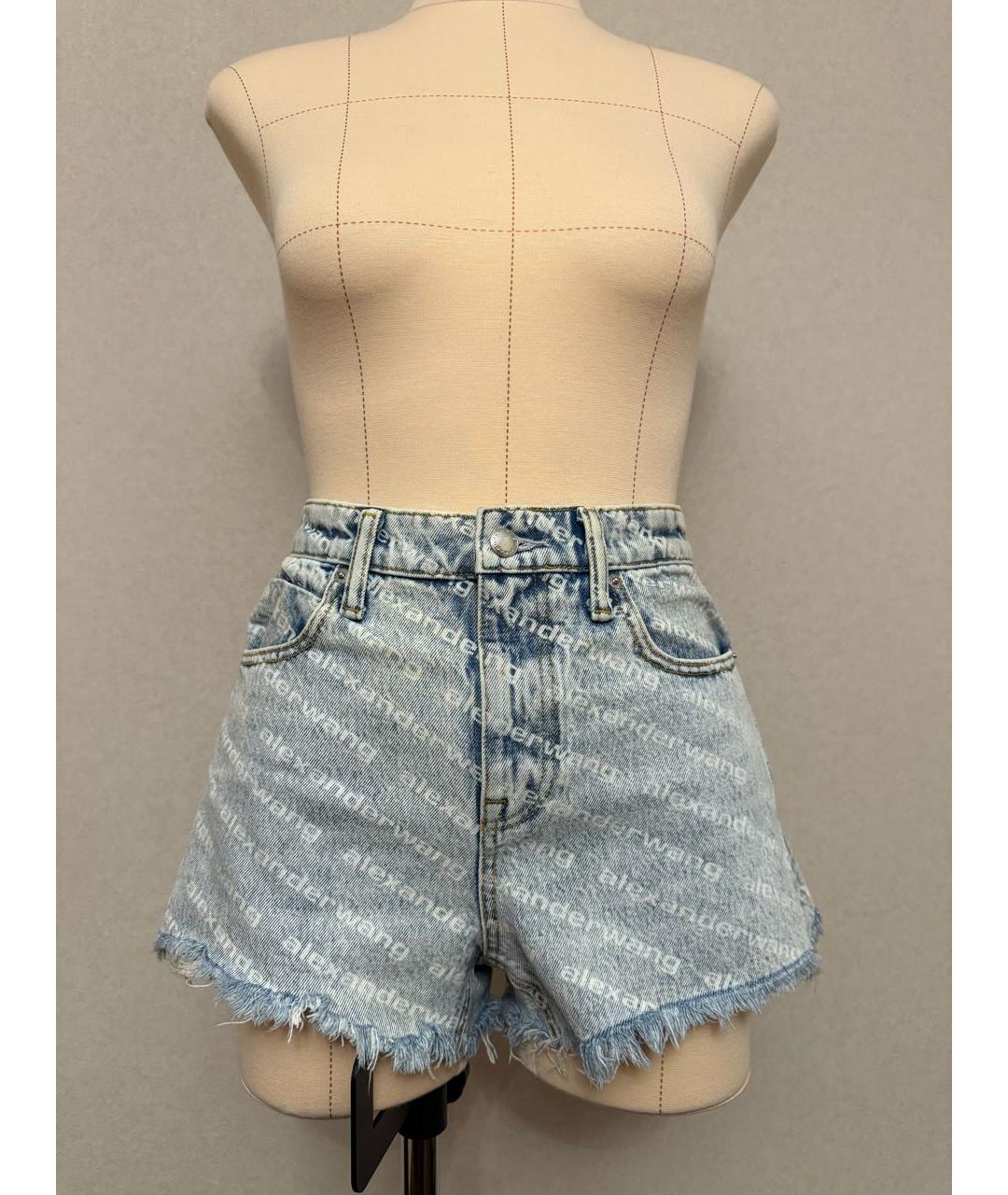 ALEXANDER WANG Голубые деним шорты, фото 6