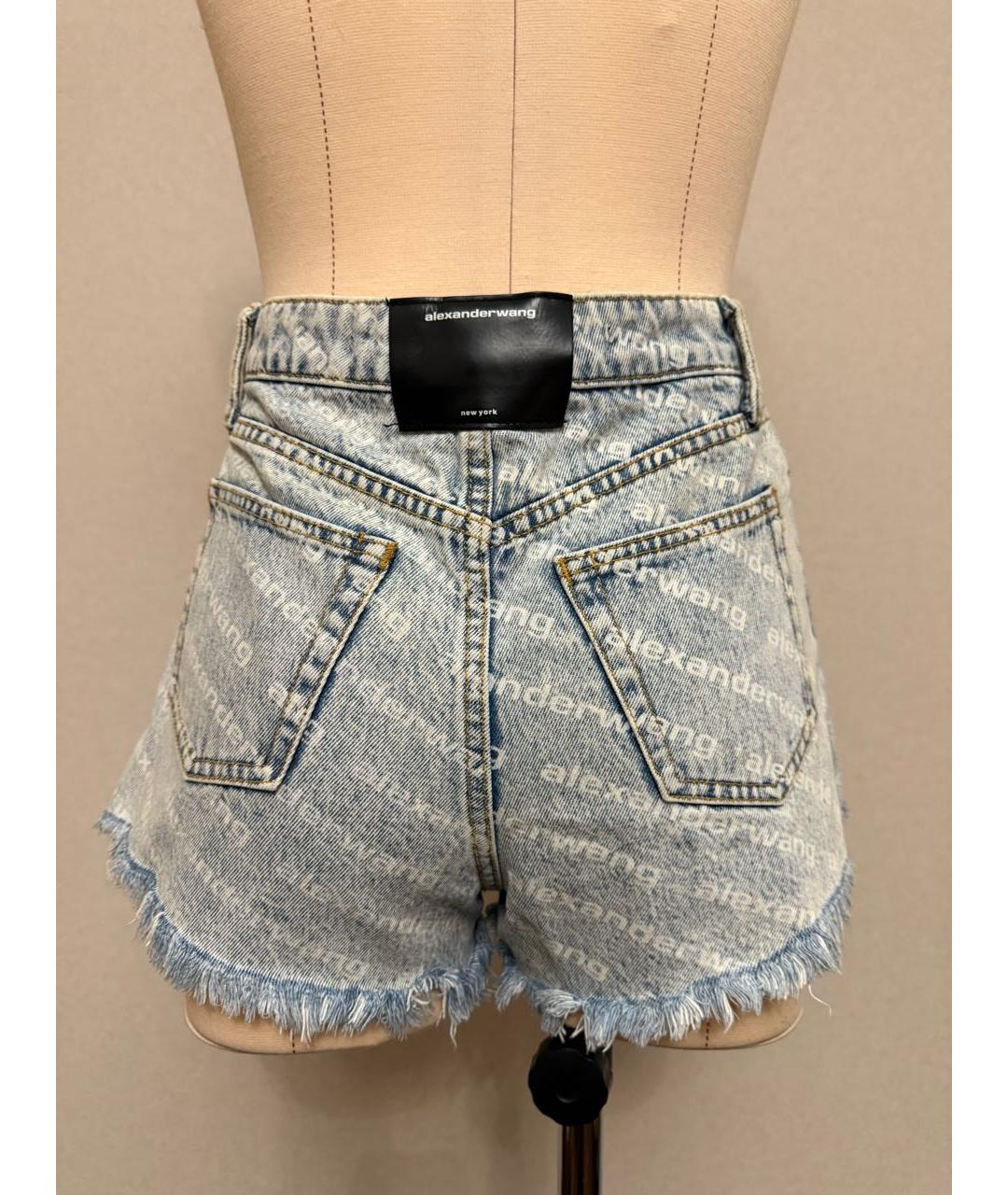 ALEXANDER WANG Голубые деним шорты, фото 2
