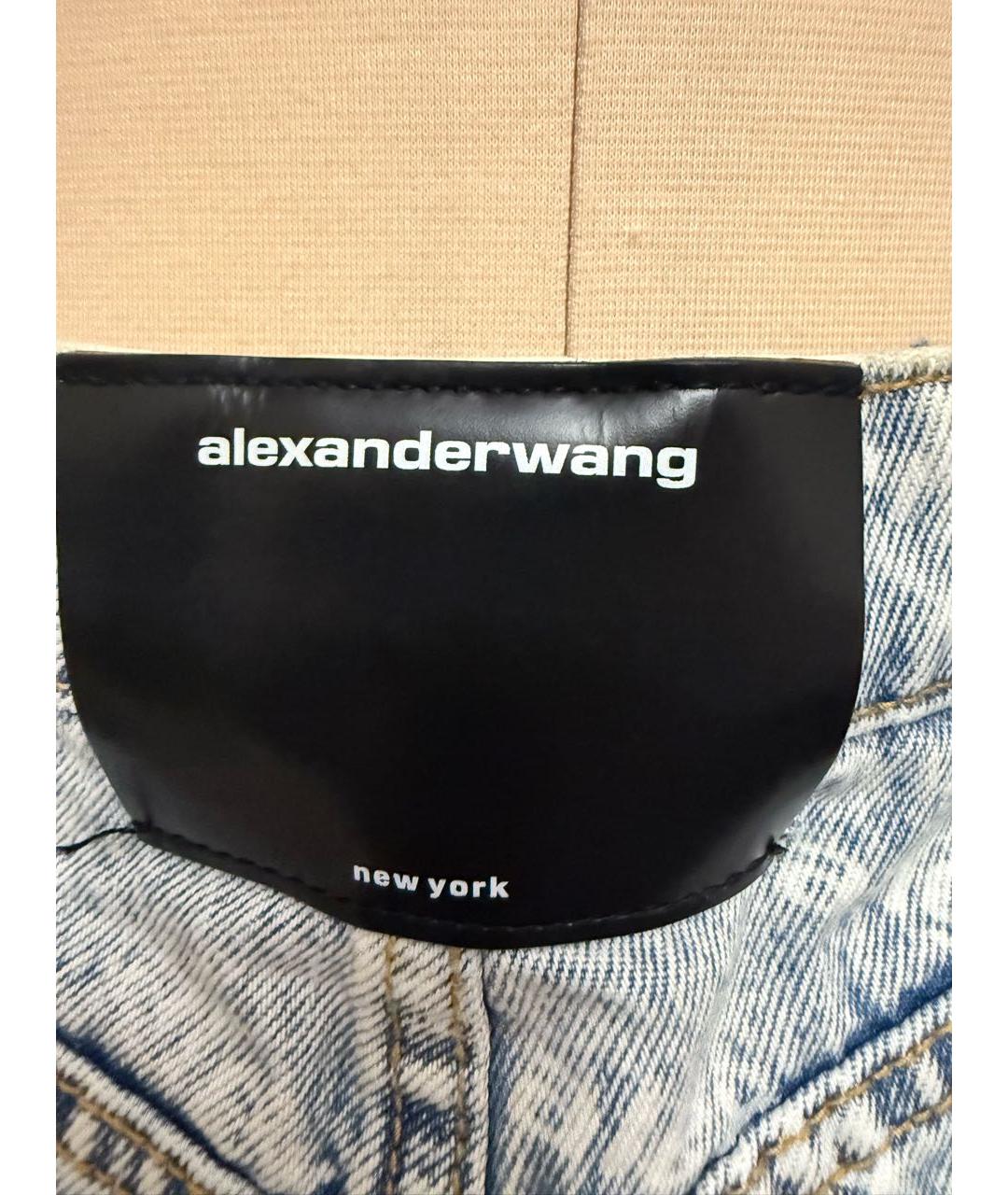 ALEXANDER WANG Голубые деним шорты, фото 3