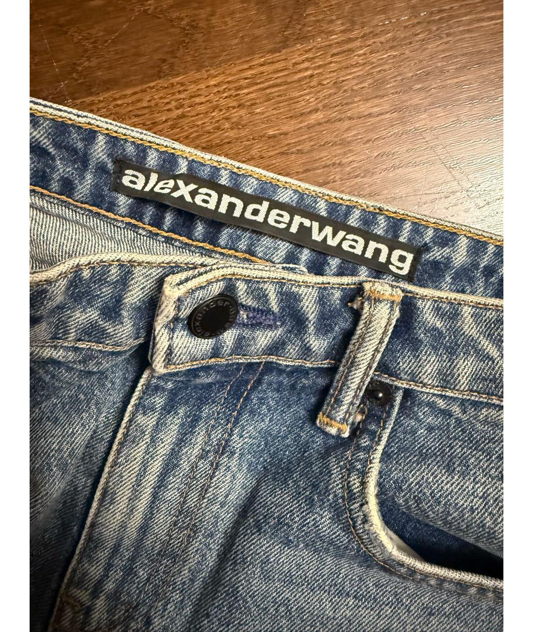 ALEXANDER WANG Синие деним шорты, фото 5