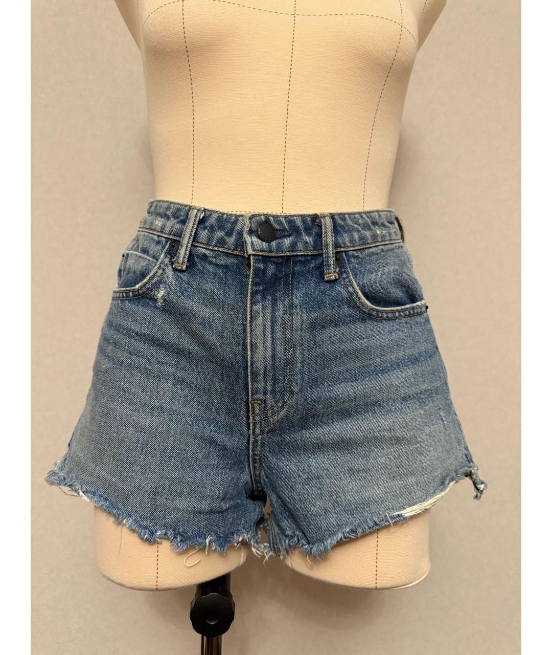 ALEXANDER WANG Синие деним шорты, фото 6
