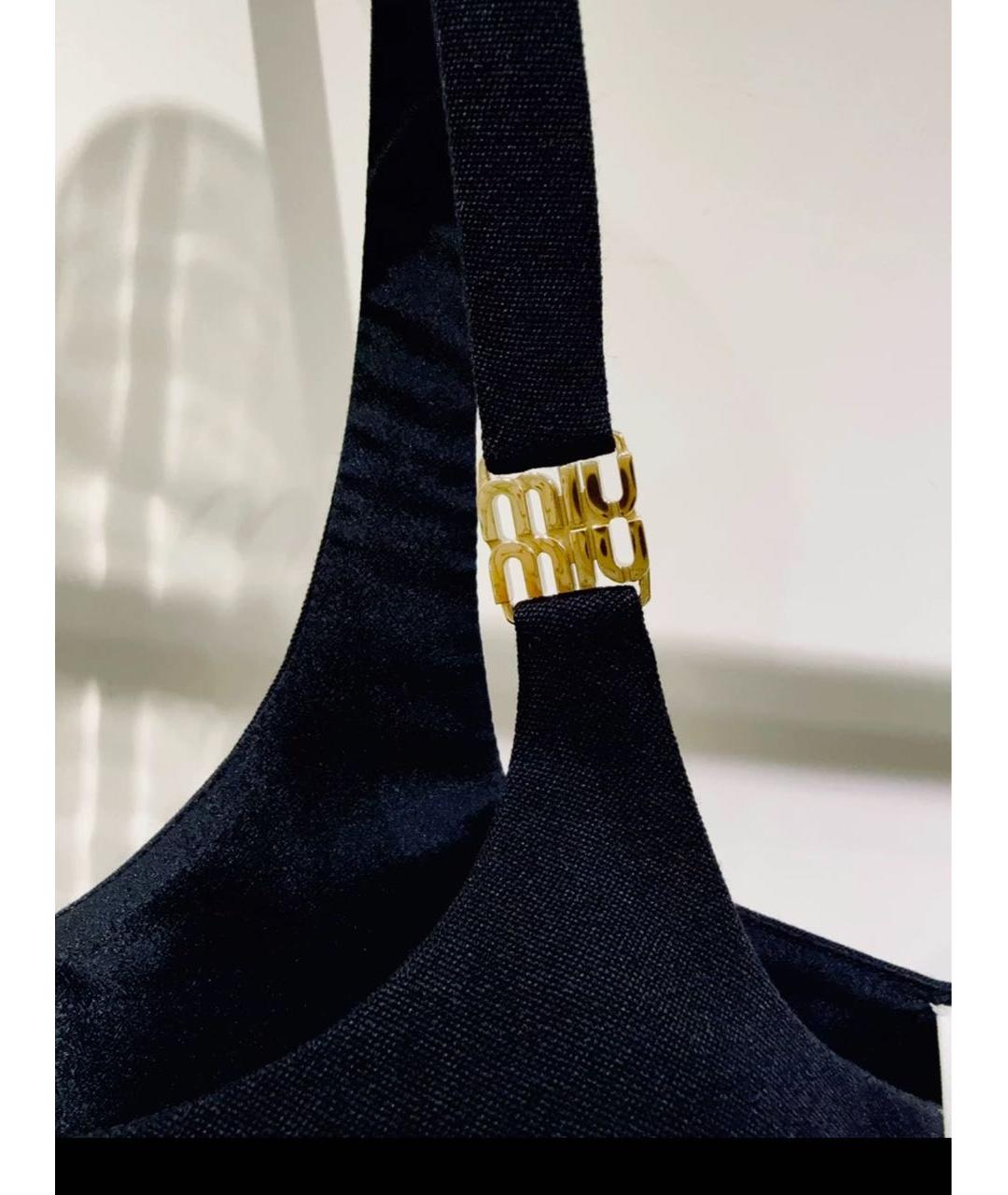 MIU MIU Черная майка, фото 4