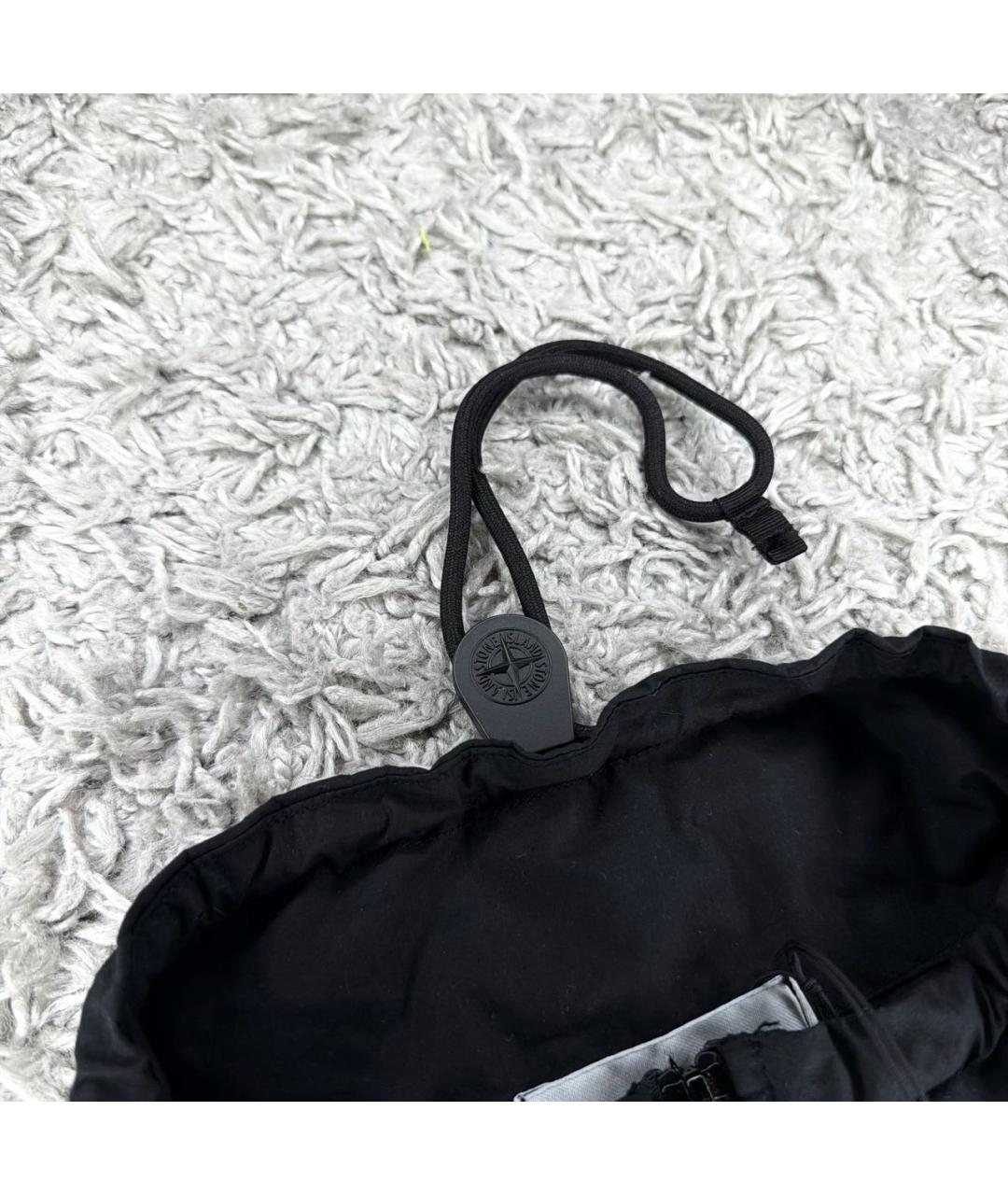 STONE ISLAND Черная хлопковая куртка, фото 5