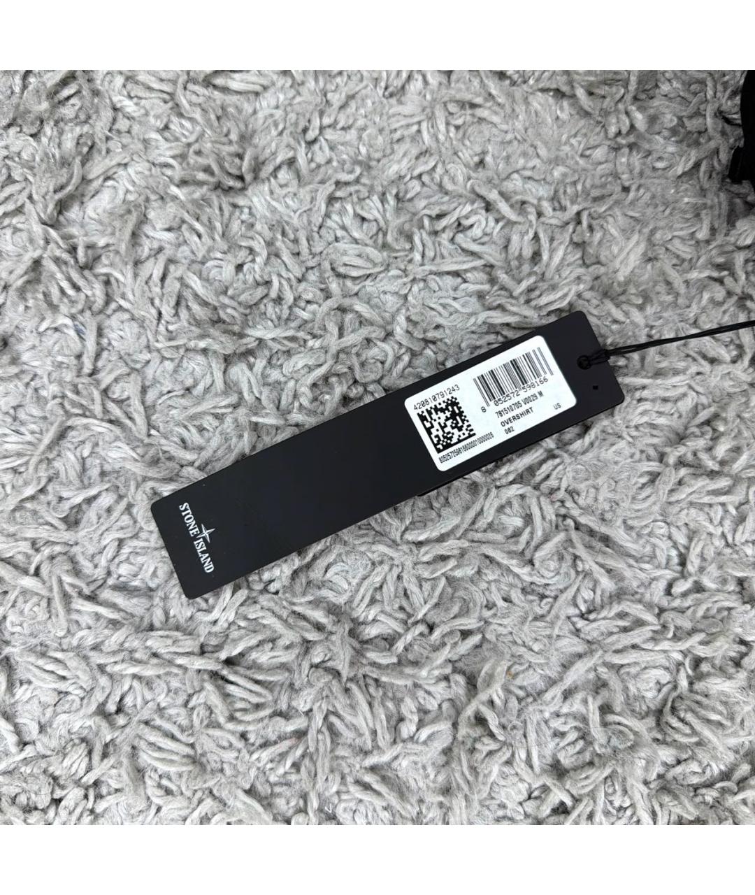 STONE ISLAND Черная хлопковая куртка, фото 4