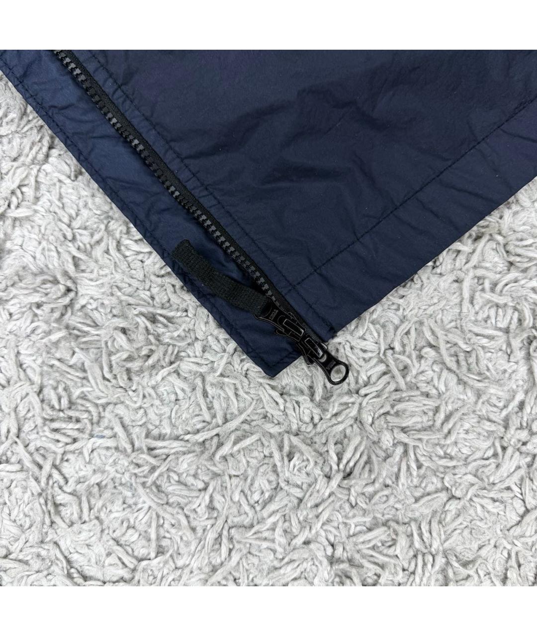 STONE ISLAND Темно-синяя полиэстеровая куртка, фото 7