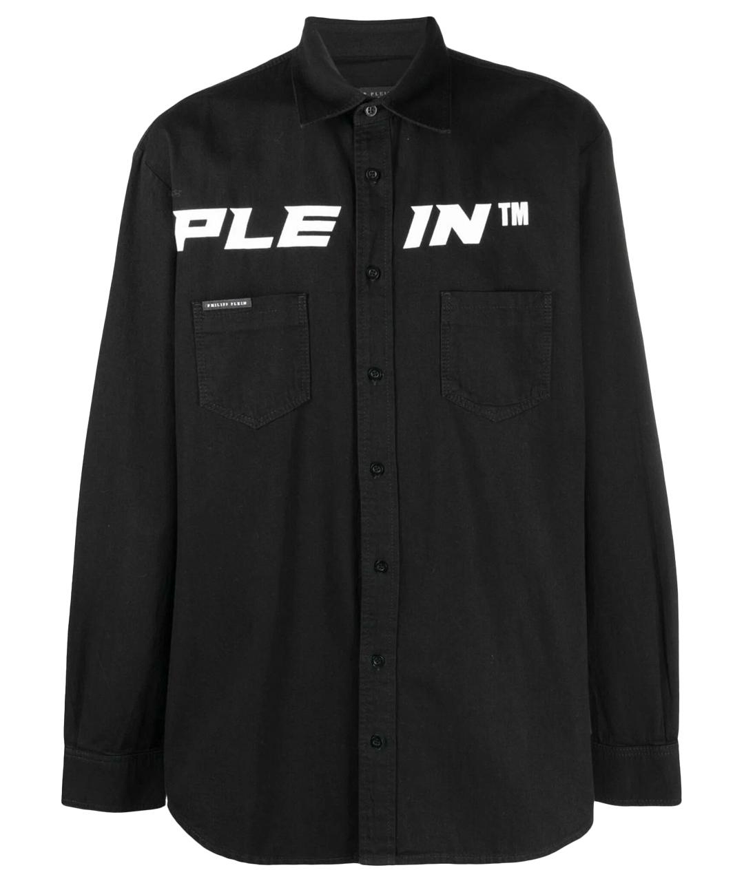 PHILIPP PLEIN Черная хлопковая кэжуал рубашка, фото 1