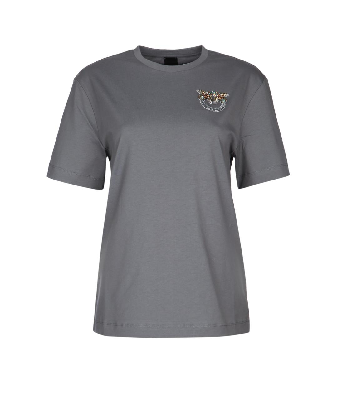 PINKO Серая футболка, фото 1