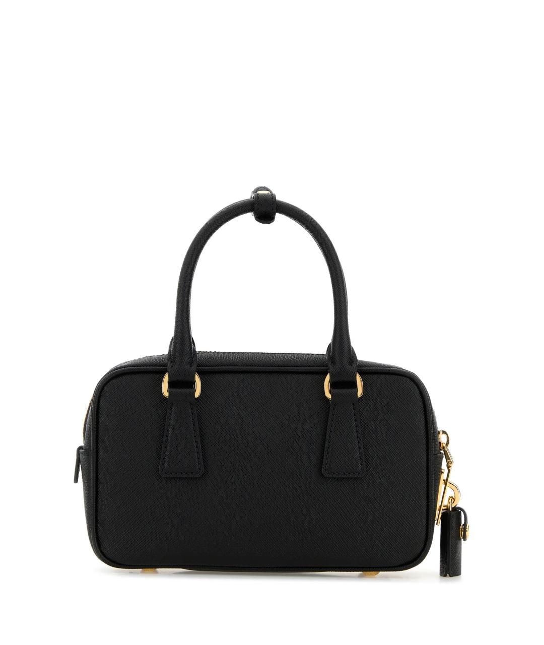 PRADA Черная кожаная сумка тоут, фото 3