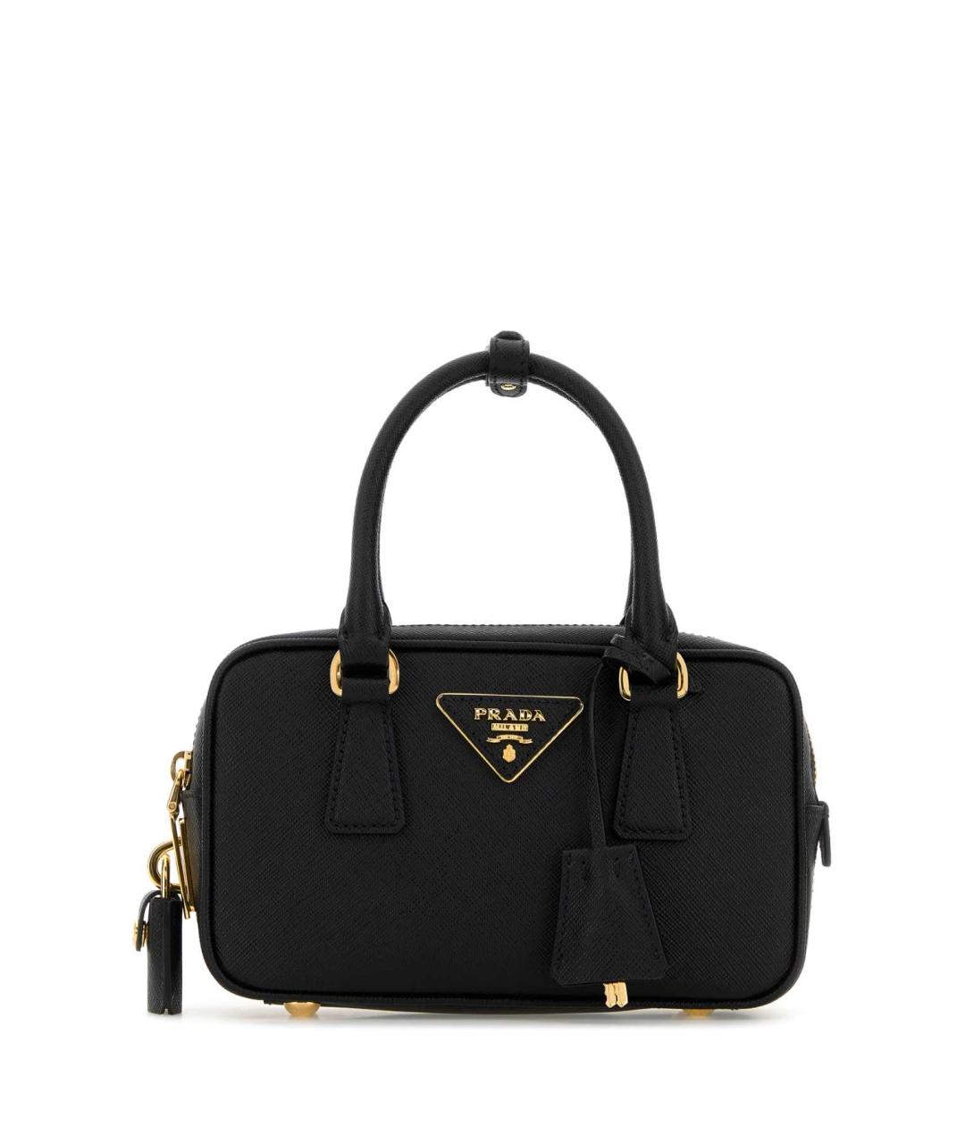 PRADA Черная кожаная сумка тоут, фото 1