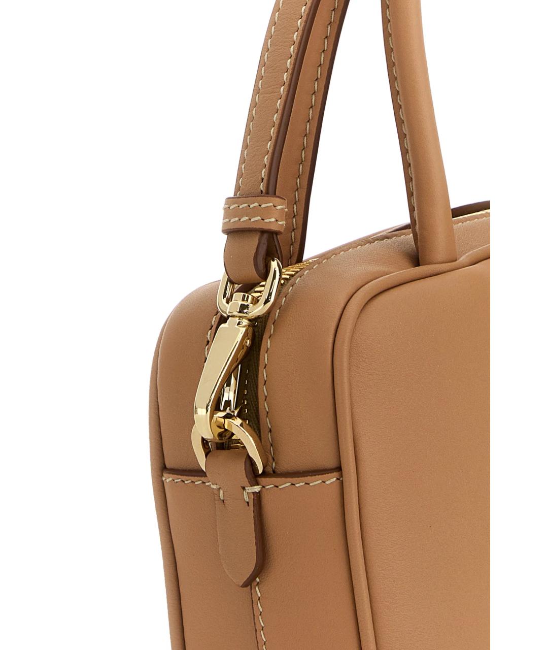 PRADA Оранжевая кожаная сумка тоут, фото 4