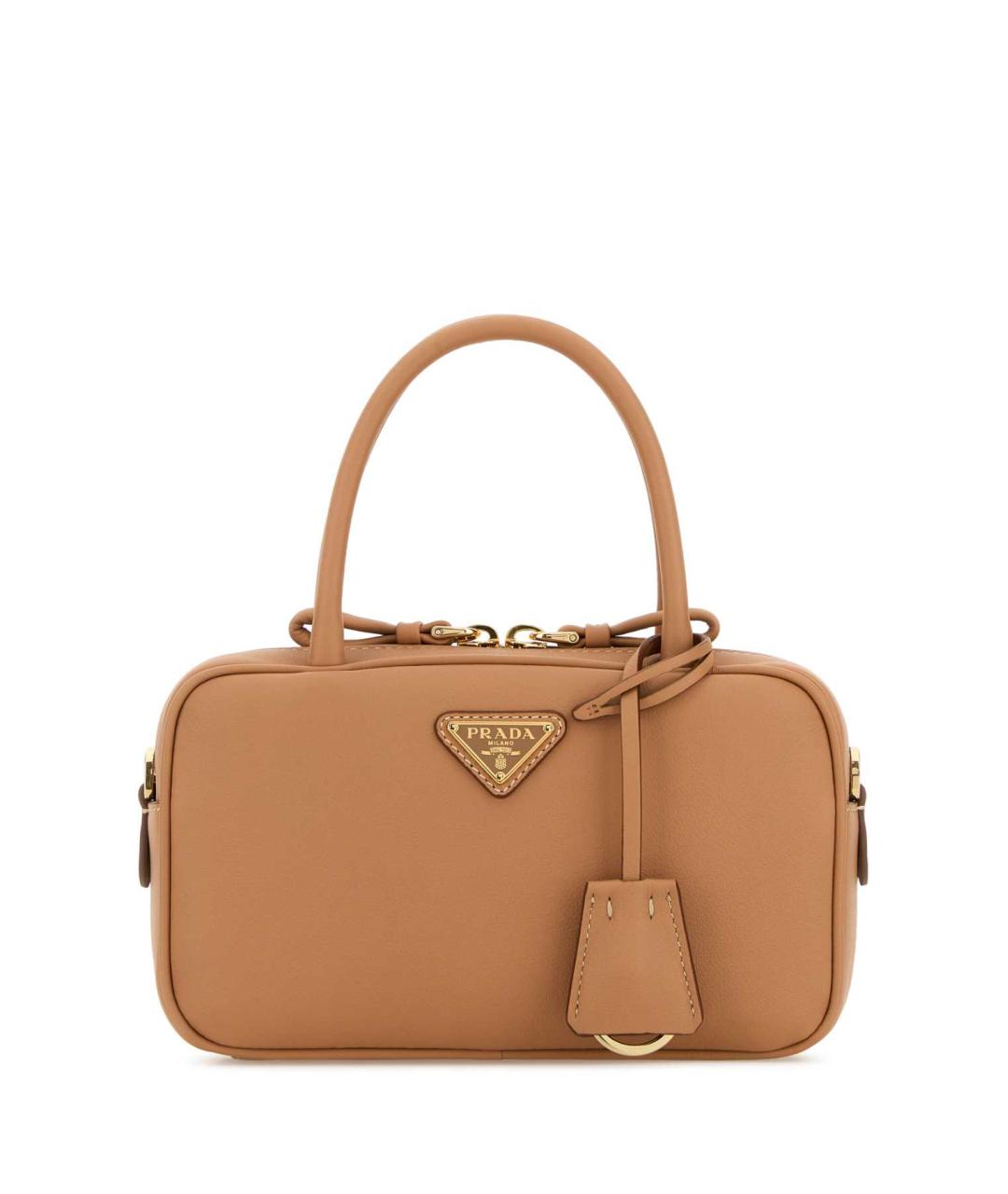 PRADA Оранжевая кожаная сумка тоут, фото 1