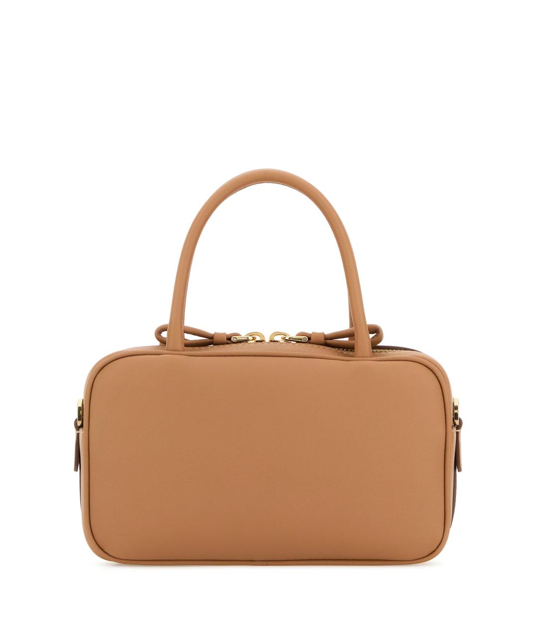 PRADA Оранжевая кожаная сумка тоут, фото 3