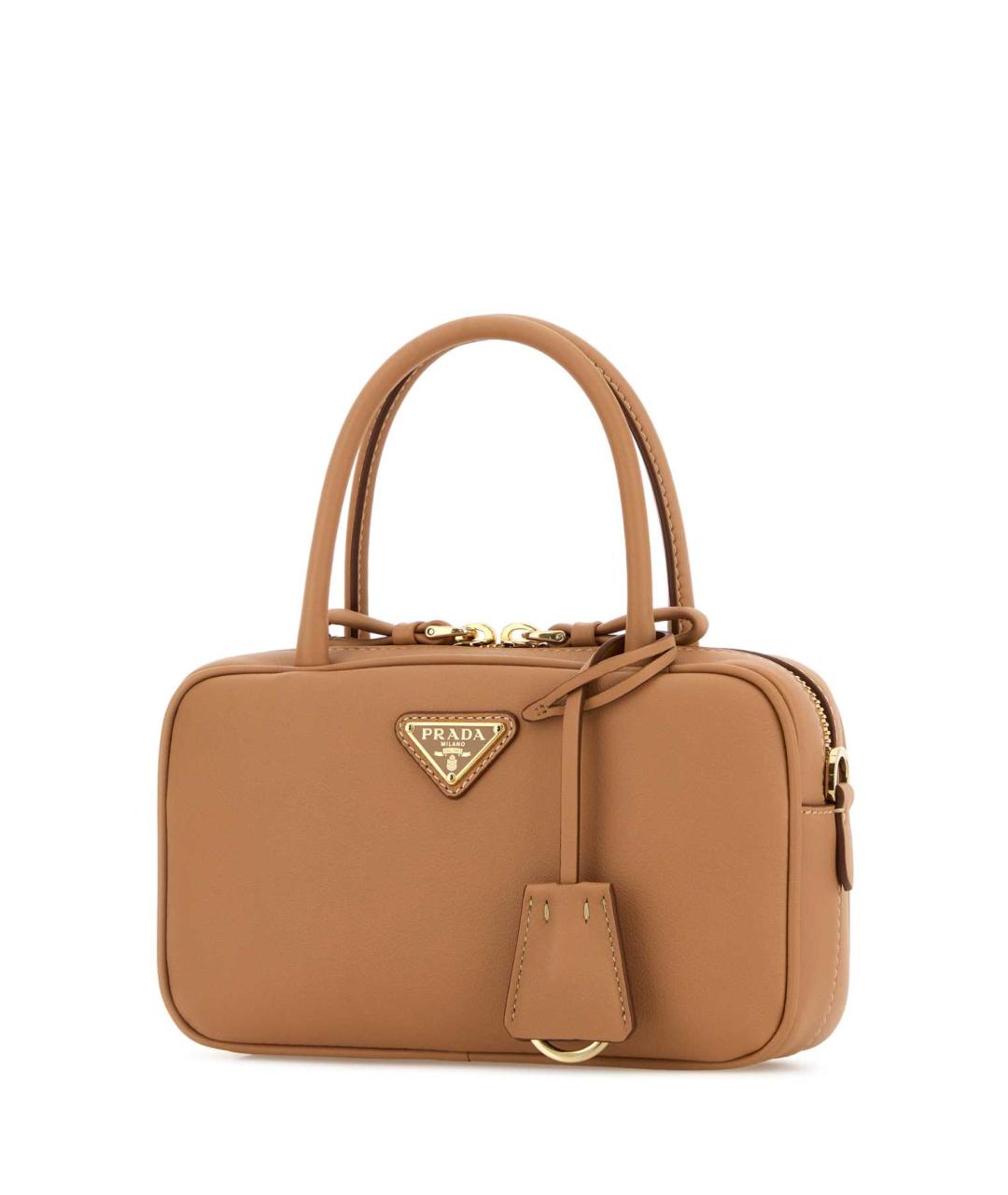 PRADA Оранжевая кожаная сумка тоут, фото 2