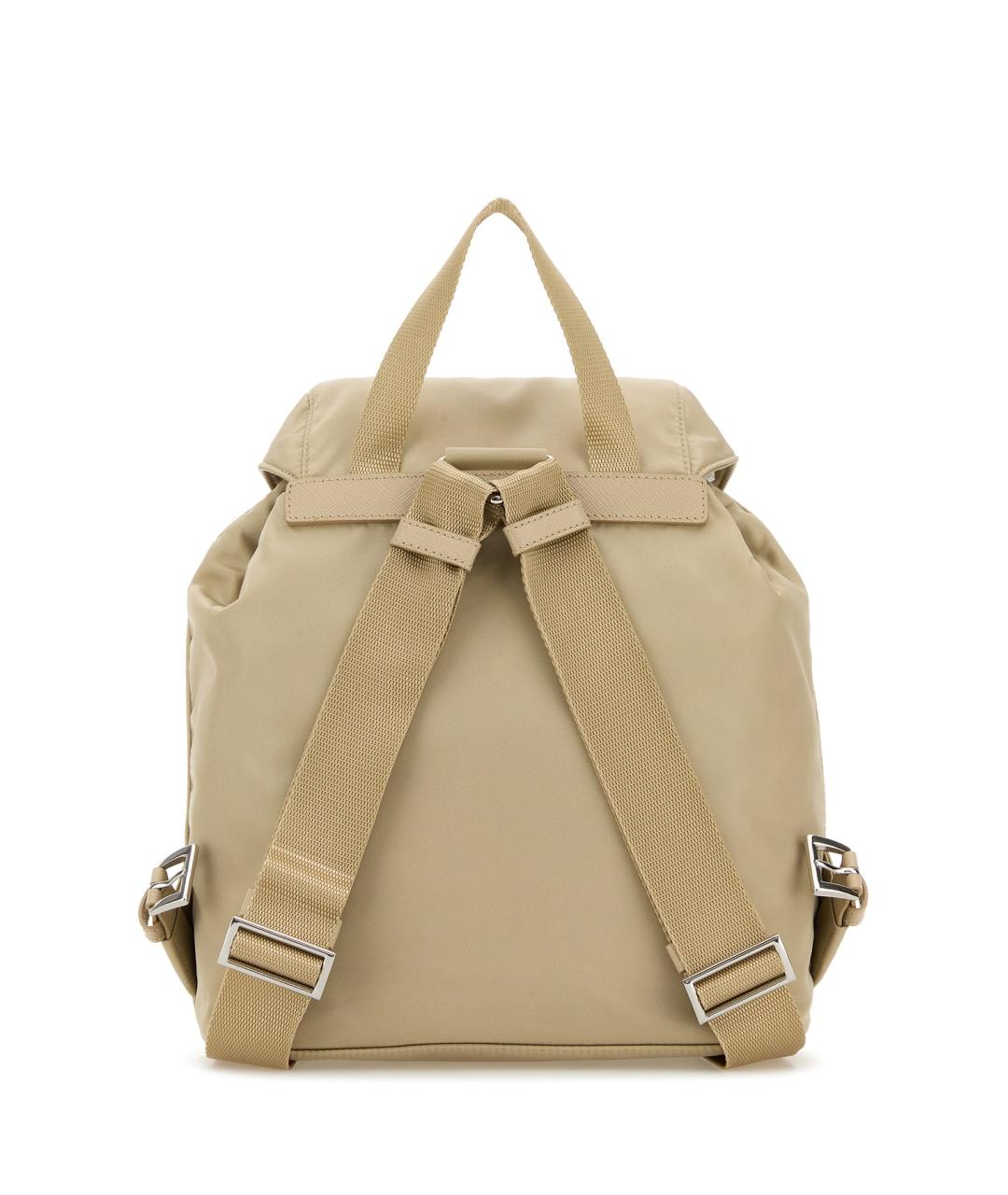 PRADA Бежевый синтетический рюкзак, фото 3