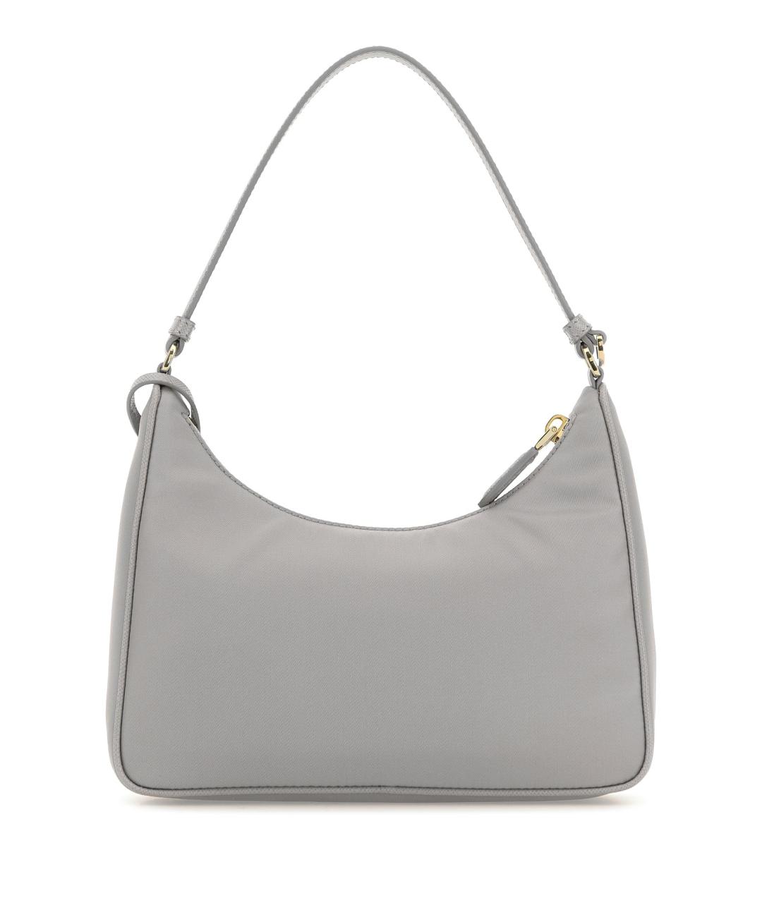 PRADA Серая синтетическая сумка через плечо, фото 3