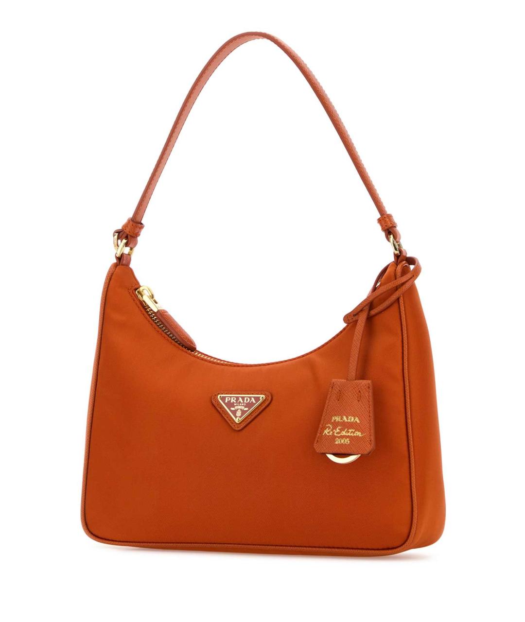 PRADA Оранжевая синтетическая сумка через плечо, фото 2