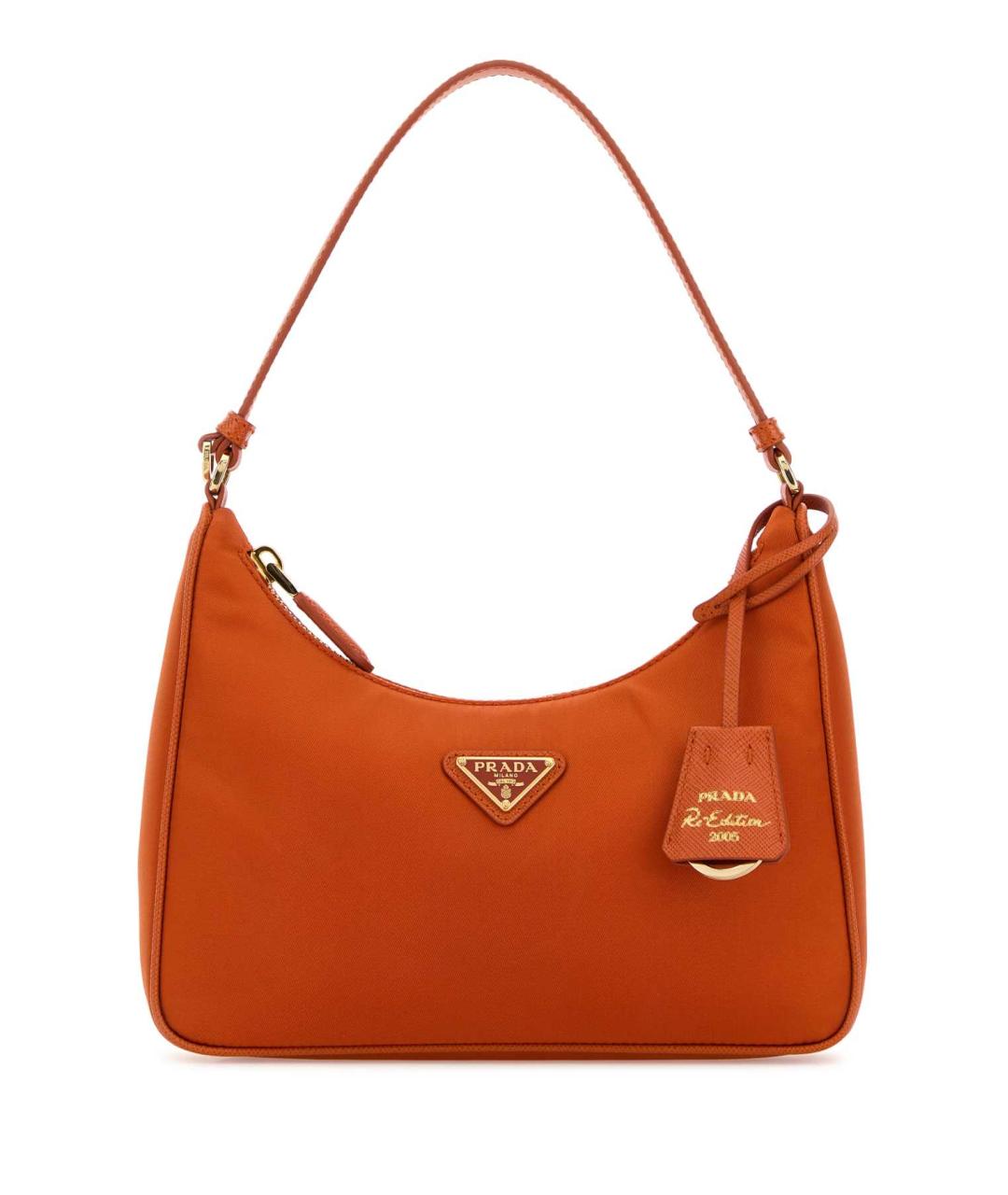 PRADA Оранжевая синтетическая сумка через плечо, фото 1