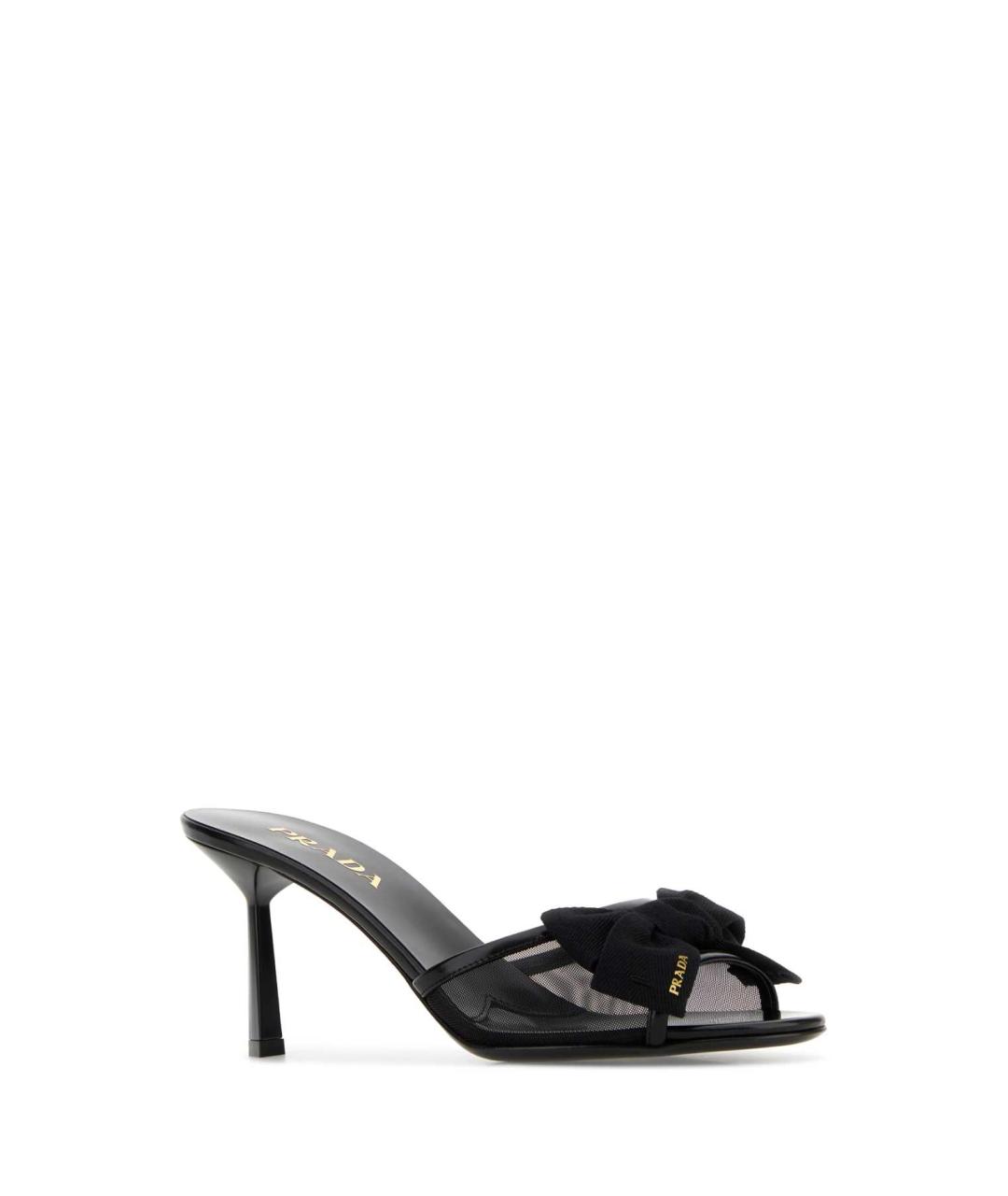 PRADA Черные текстильные мюли, фото 2