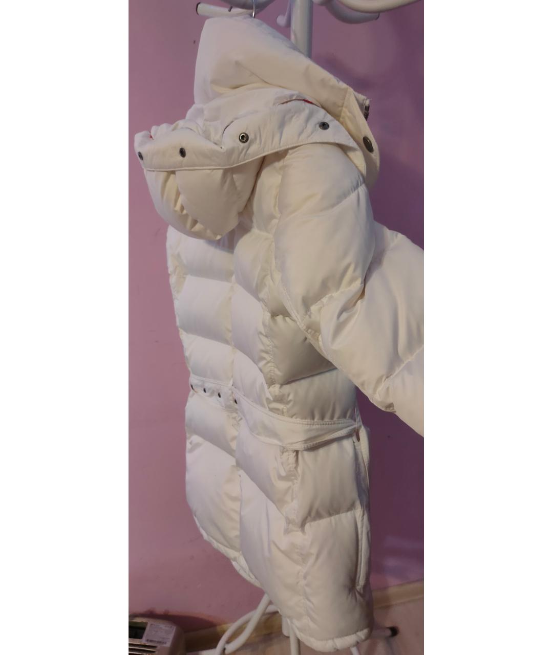 BURBERRY Белый полиэстеровый пуховик, фото 5