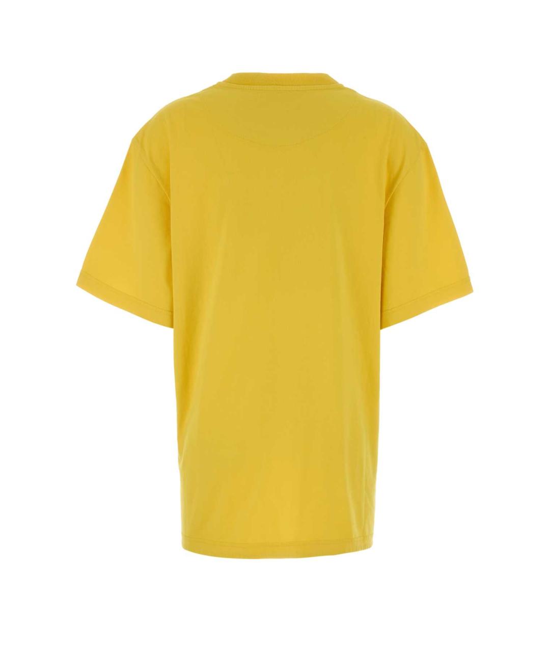 THE ATTICO Желтая хлопковая футболка, фото 2