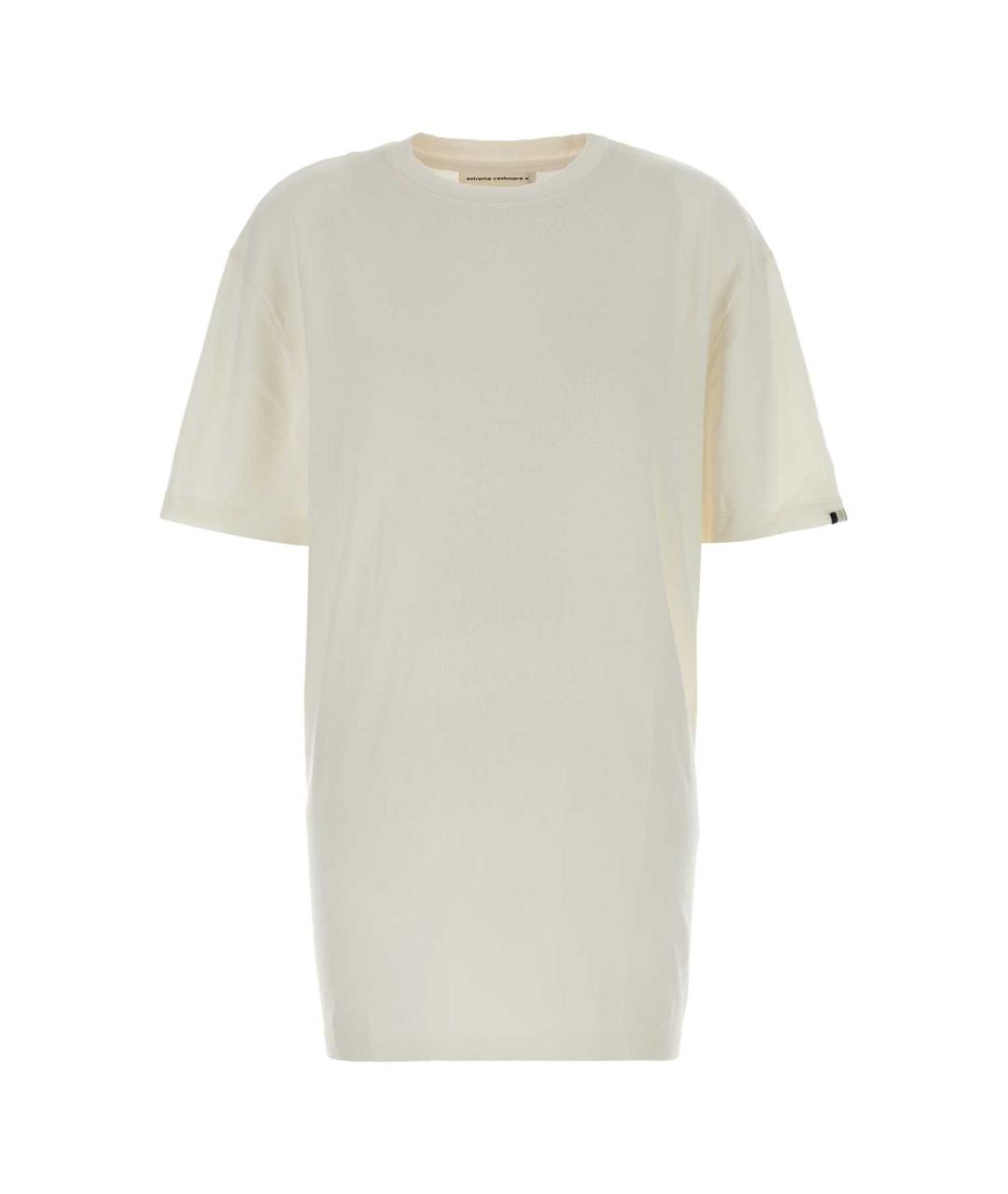 EXTREME CASHMERE Белая хлопковая футболка, фото 1
