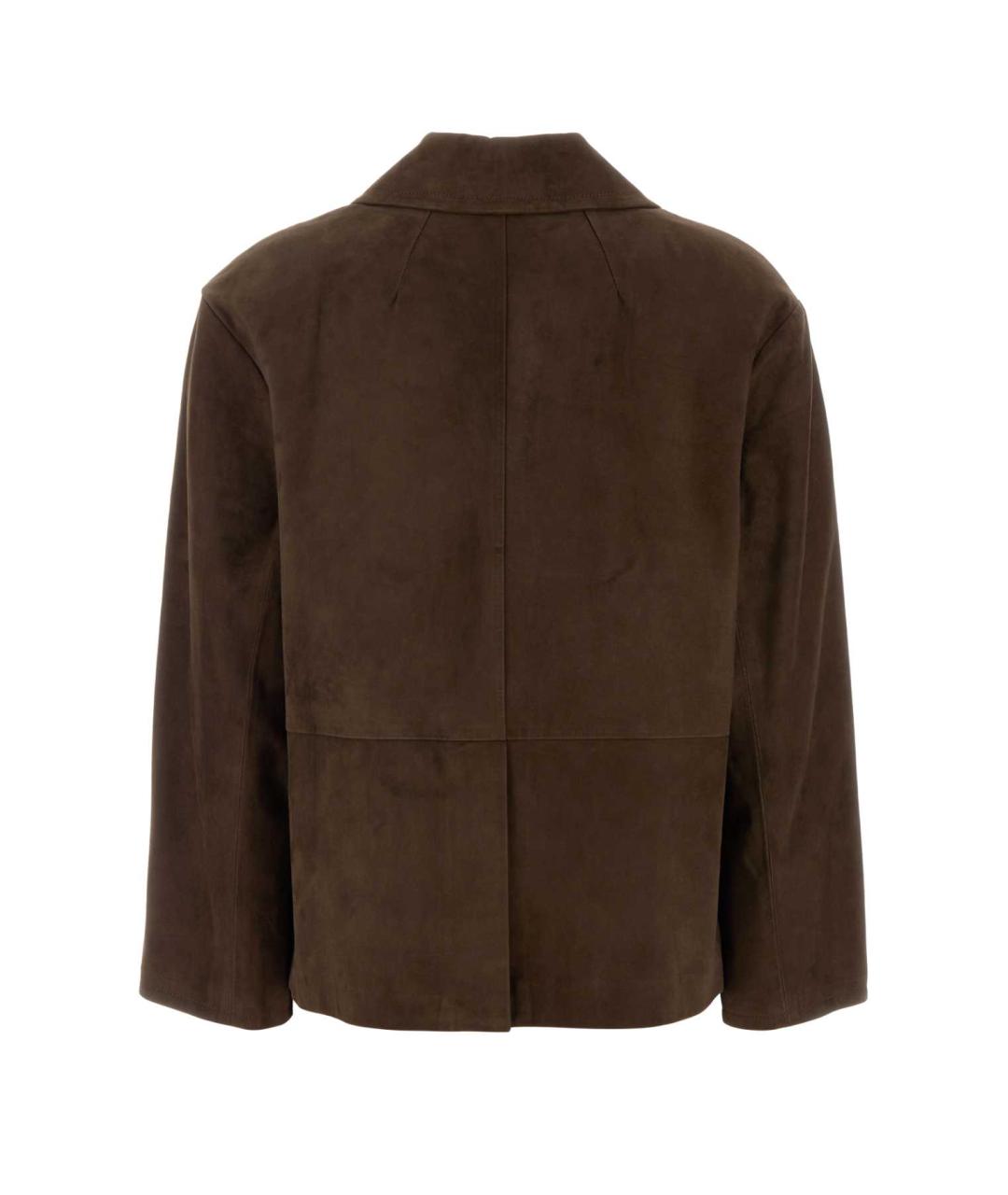 'S MAX MARA Коричневая хлопковая куртка, фото 2