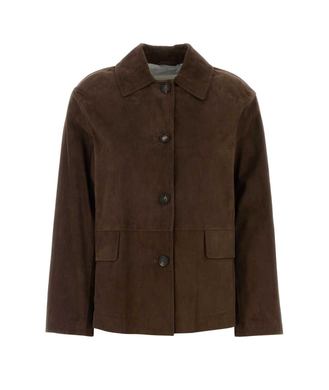 'S MAX MARA Коричневая хлопковая куртка, фото 1