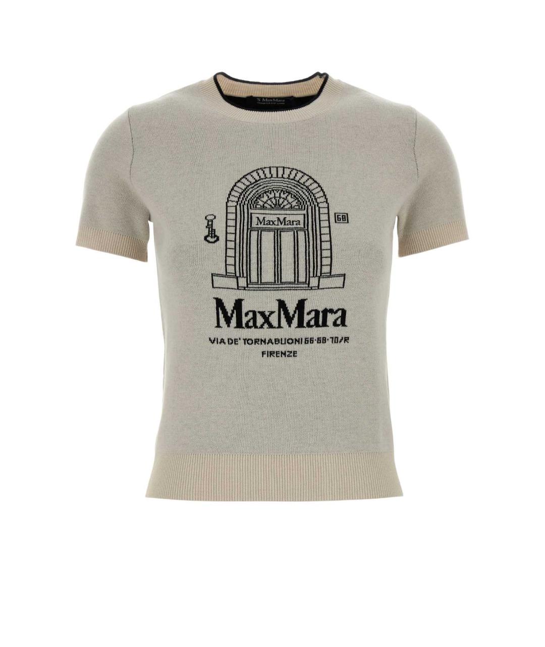 'S MAX MARA Бежевая футболка, фото 1