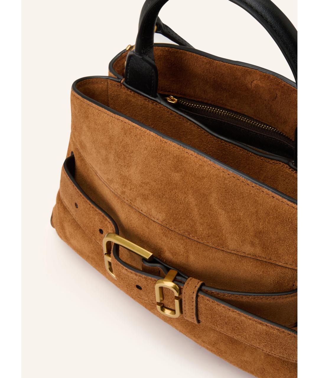 MARC JACOBS Коричневая замшевая сумка тоут, фото 4