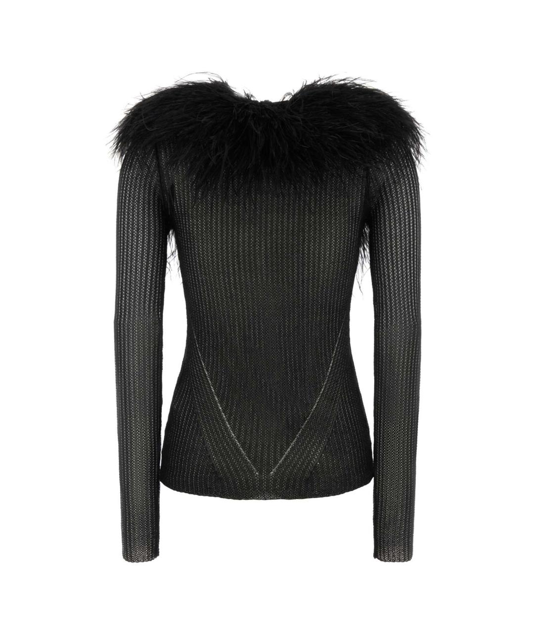 BLUMARINE Черный полиамидовый кардиган, фото 2