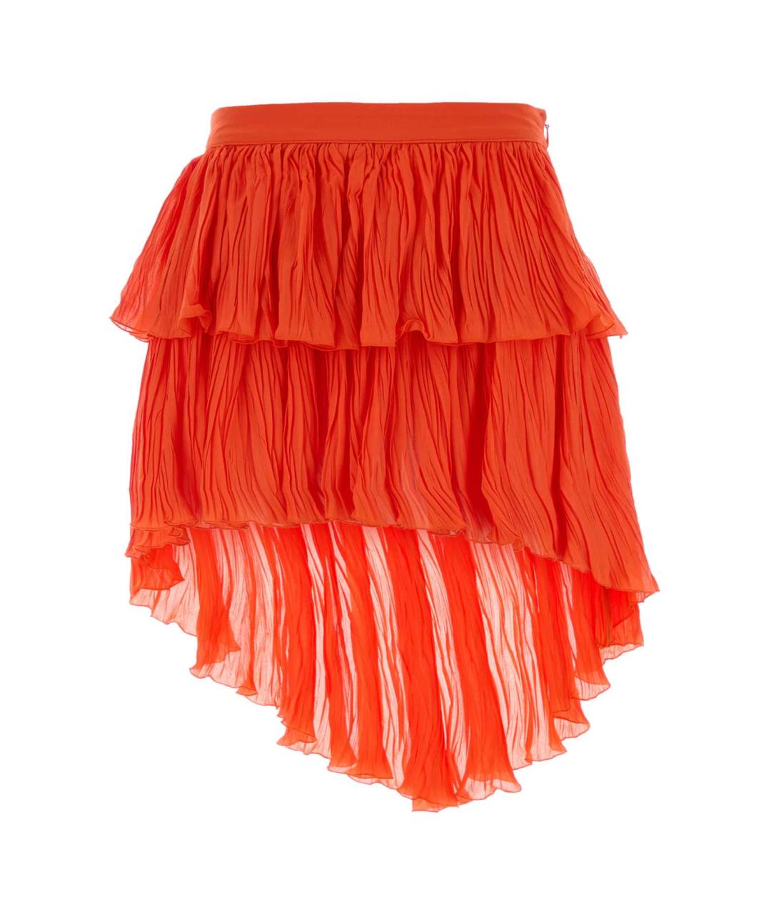 BLUMARINE Красная вискозная юбка мини, фото 1