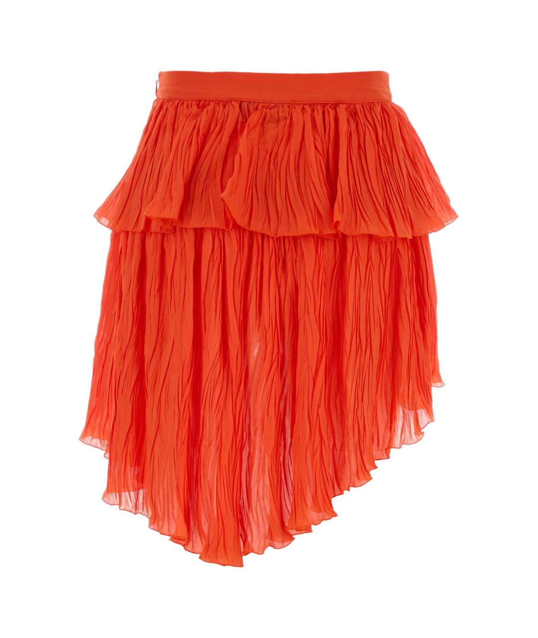 BLUMARINE Красная вискозная юбка мини, фото 2