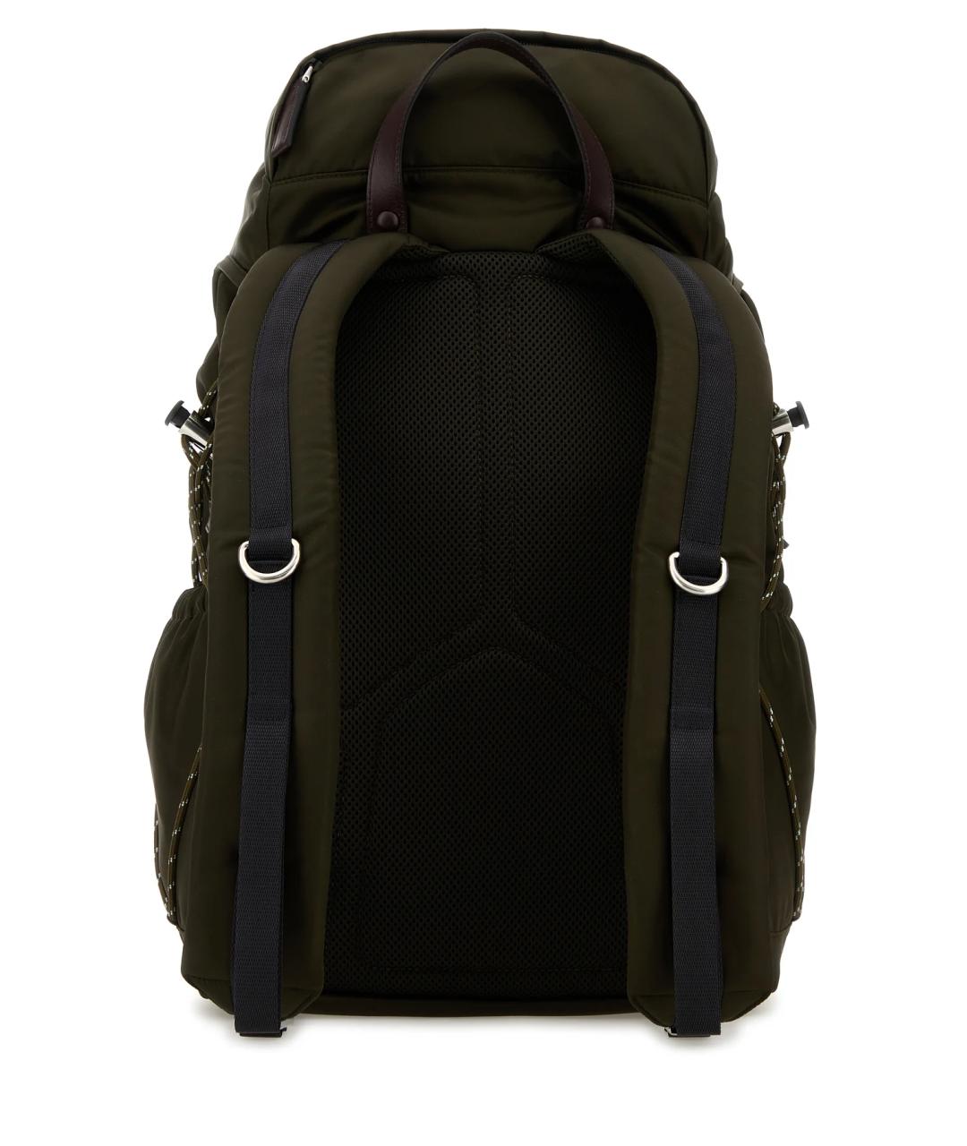 PRADA Зеленый синтетический рюкзак, фото 3